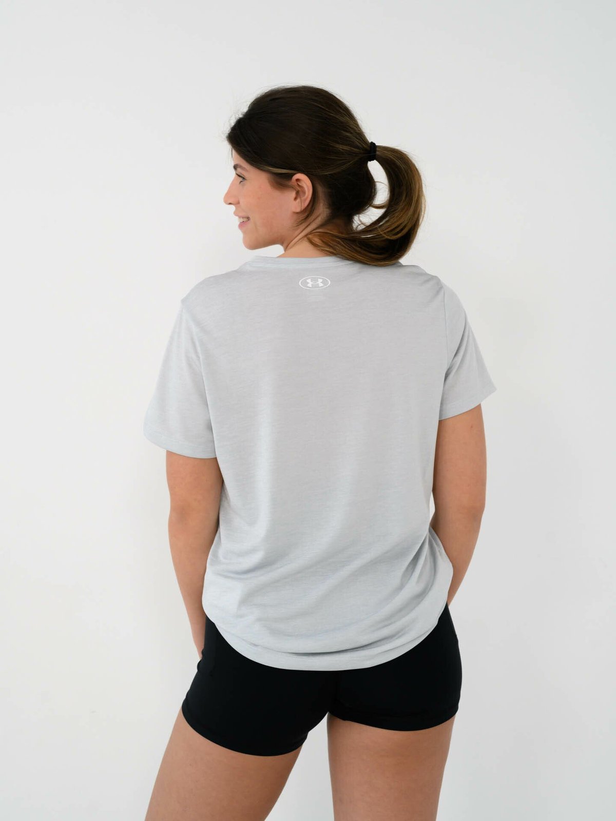 Under Armour Tech Short Sleeve C Twist Halo Grey / White