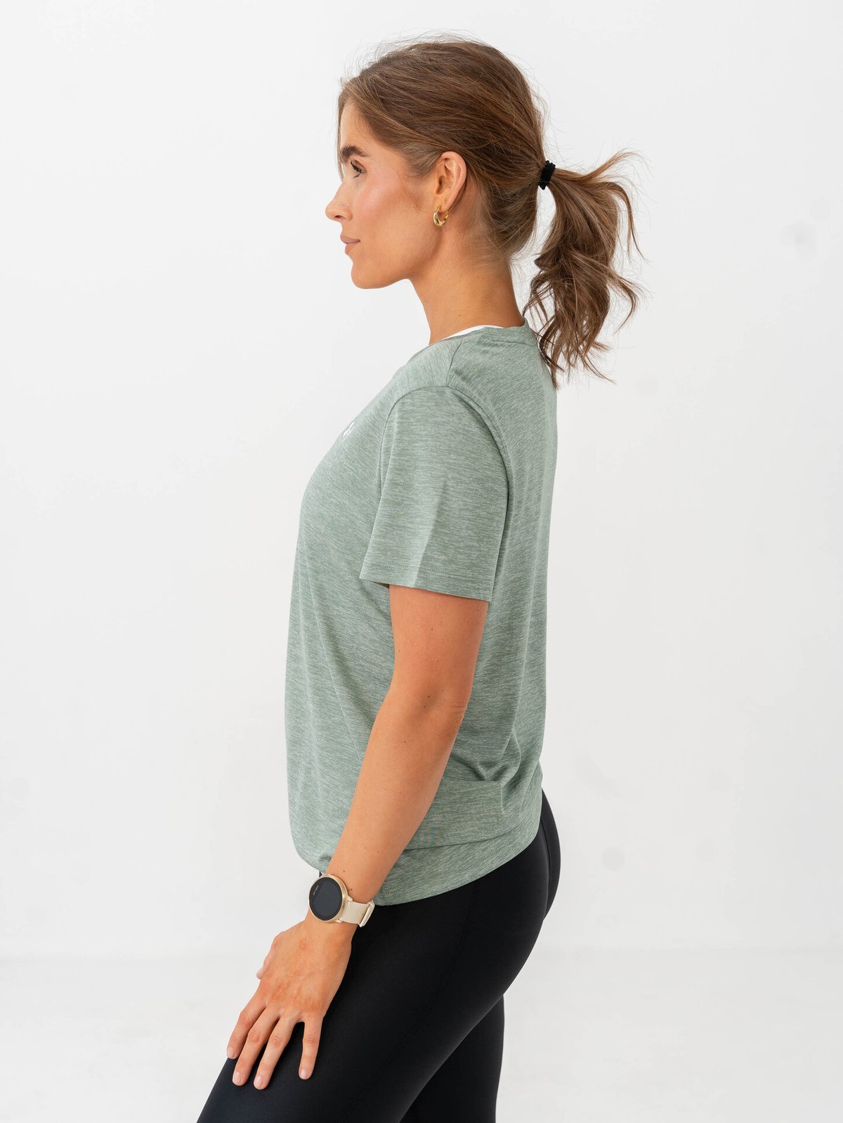 Under Armour Tech Short Sleeve C Twist Silica Green / White