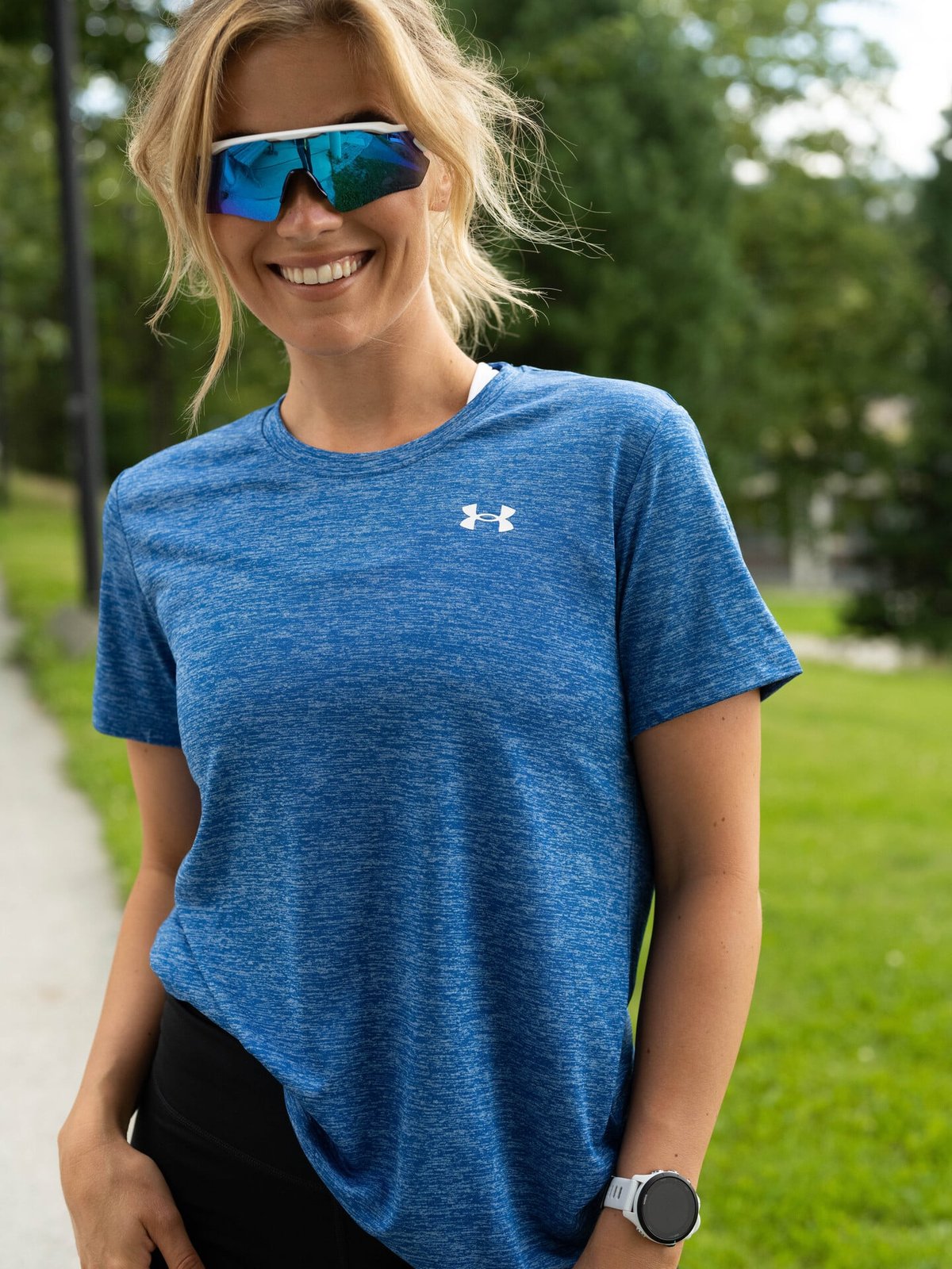 Under Armour Tech Short Sleeve C Twist Tech Blue / White