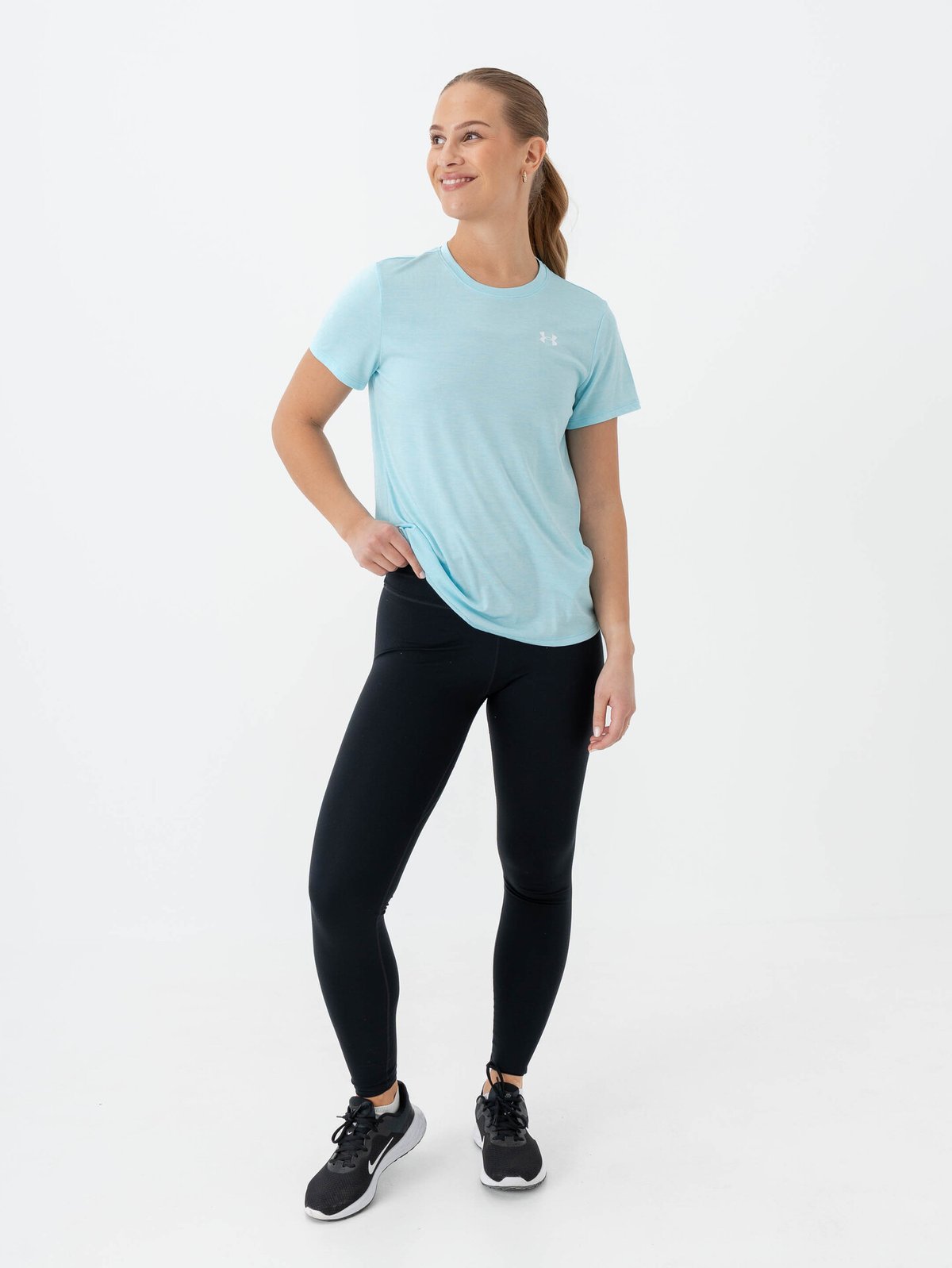 Under Armour Tech Short Sleeve C Twist Stream / White