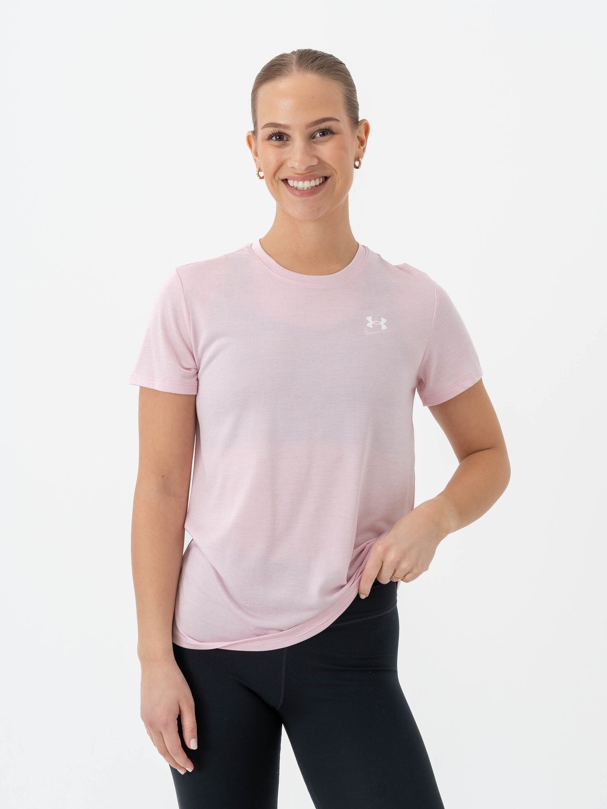 Under Armour Tech Short Sleeve C Twist Prime Pink / White
