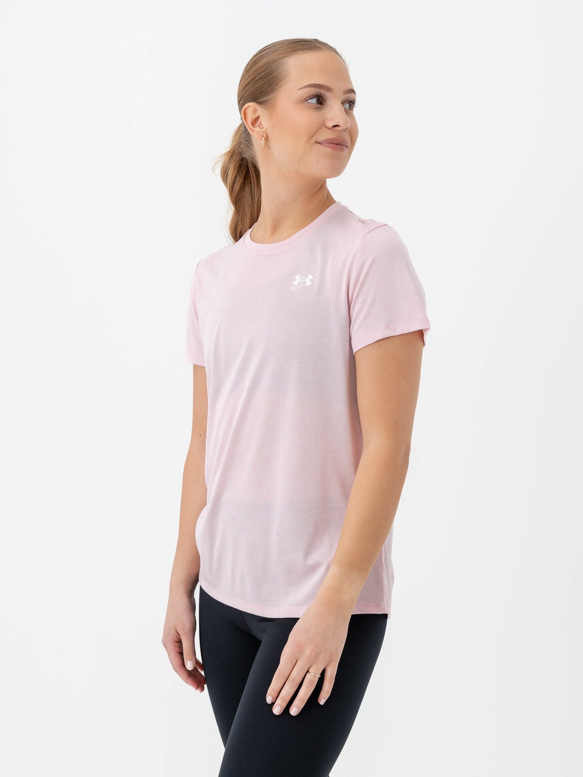 Under Armour Tech Short Sleeve C Twist Prime Pink / White