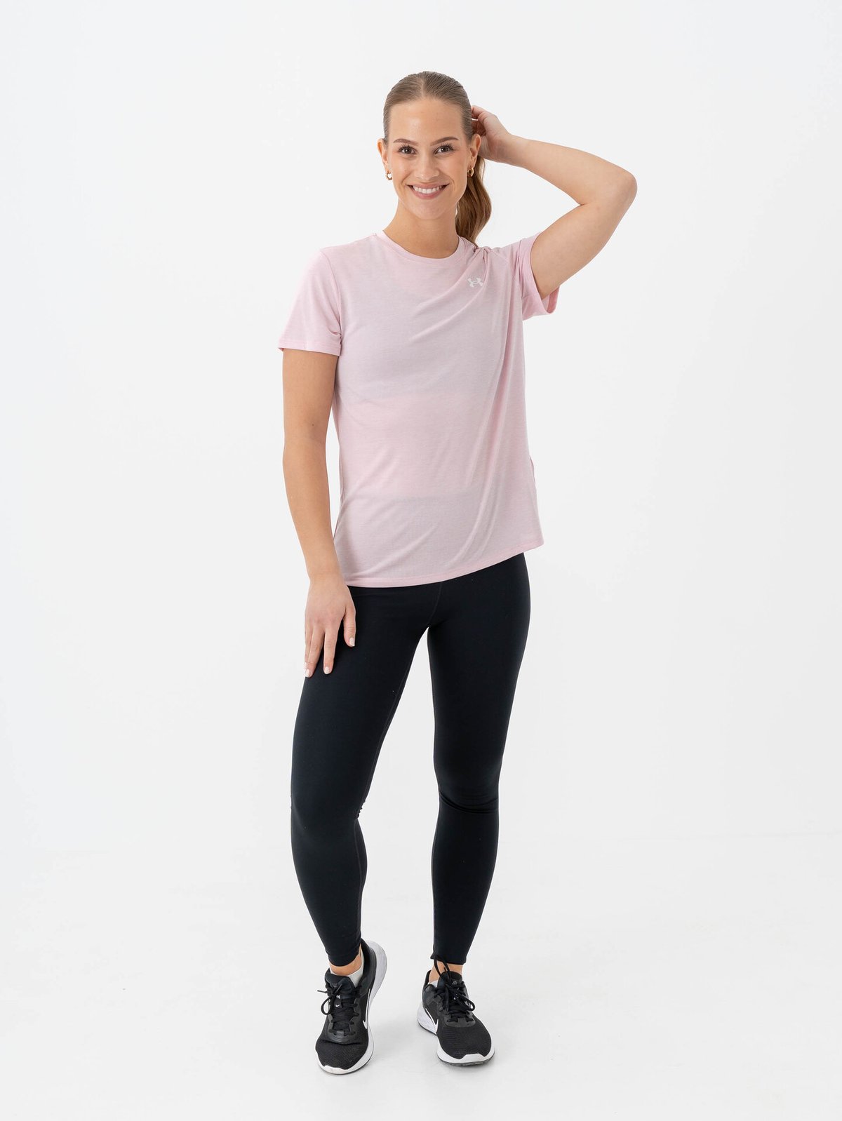 Under Armour Tech Short Sleeve C Twist Prime Pink / White