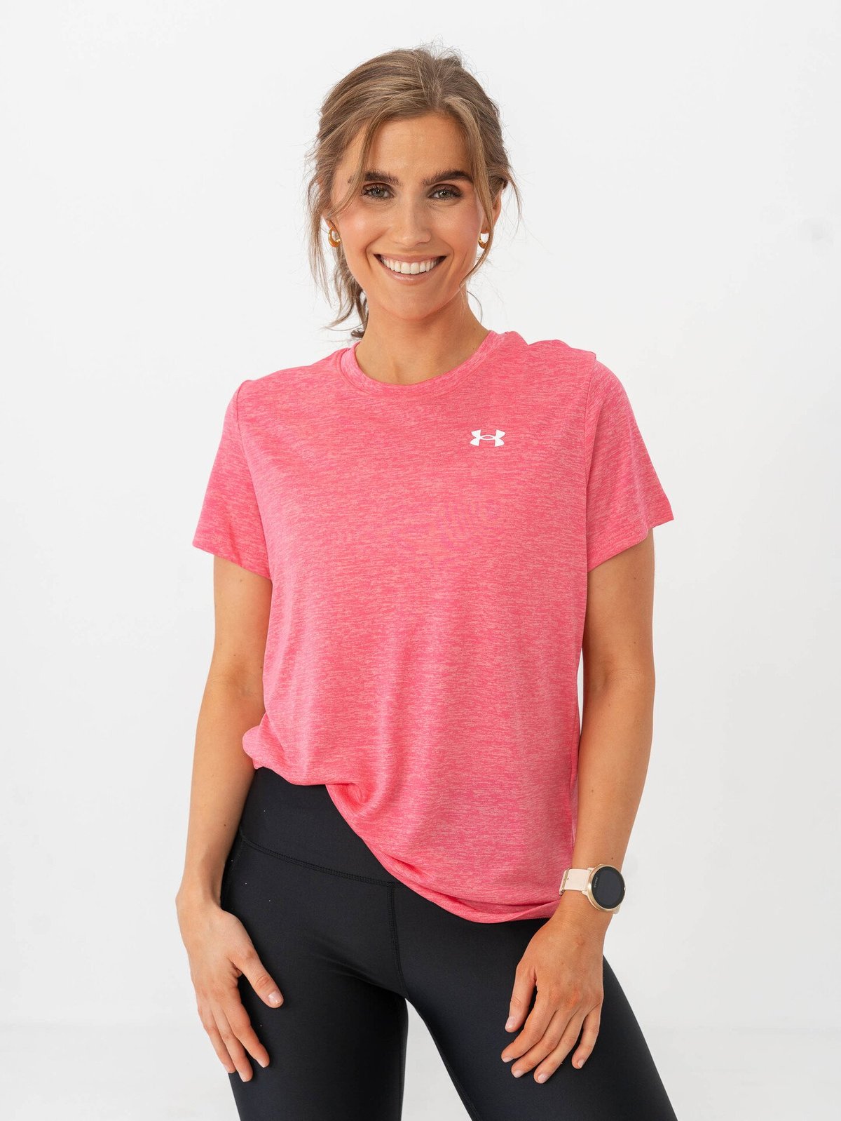 Under Armour Tech Short Sleeve C Twist Cerise