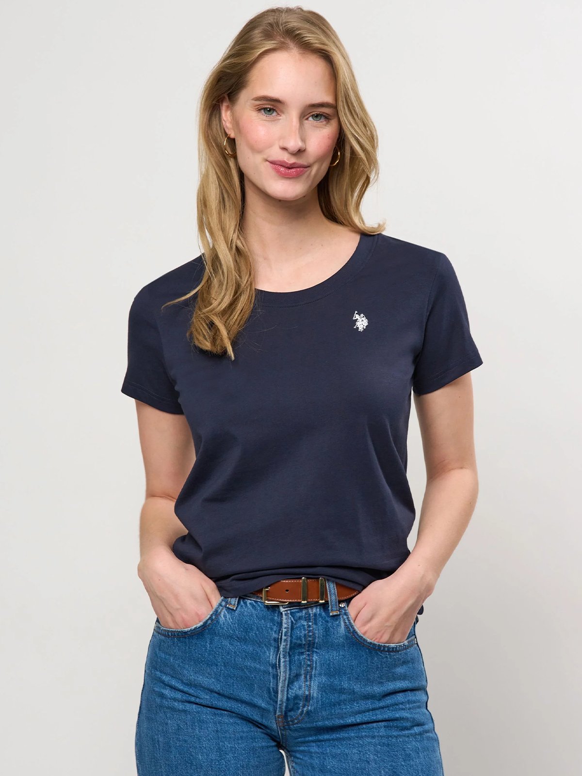 U.S. Polo Assn. Amy O-Neck Tee Dark Sapphire