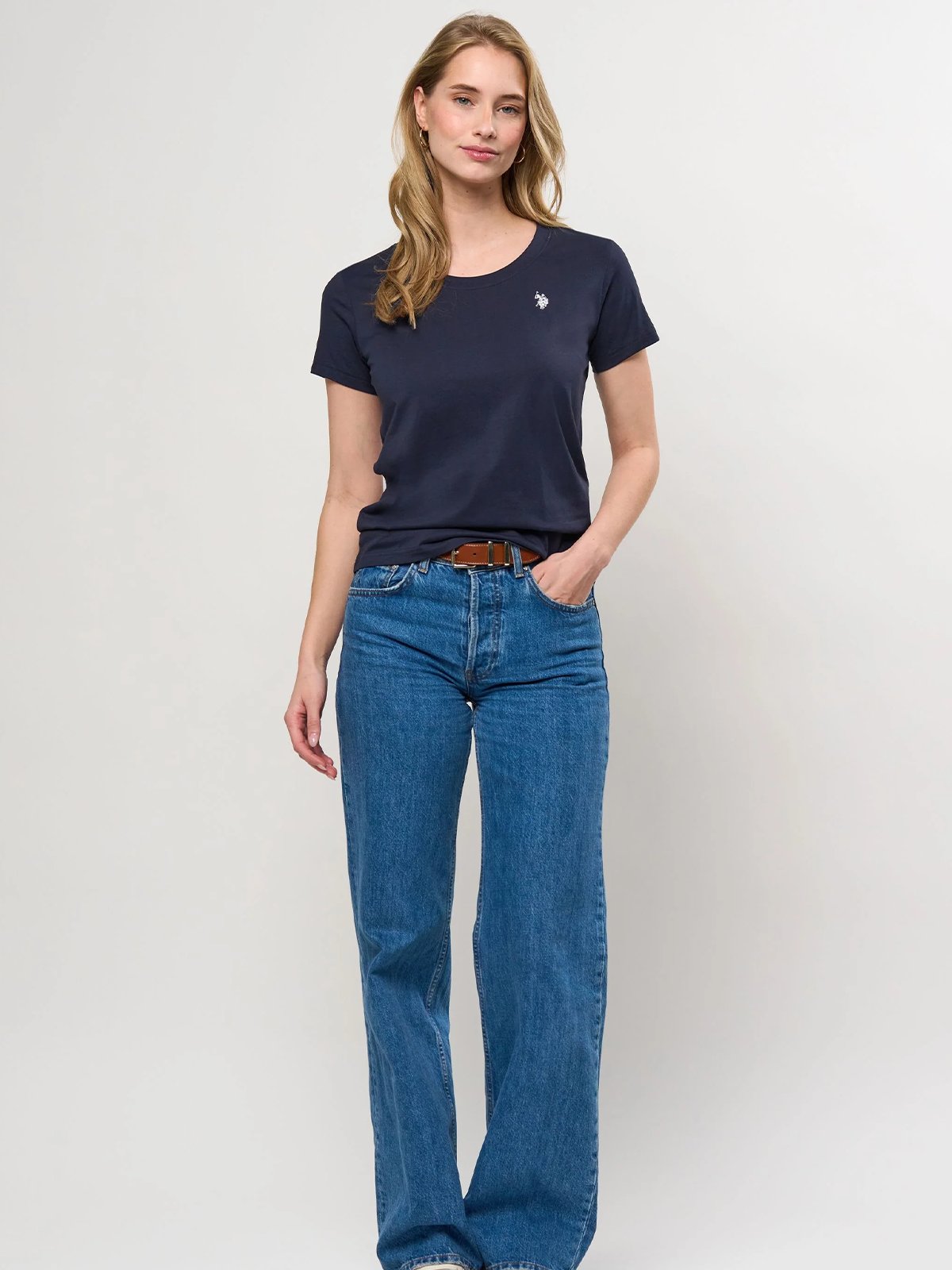 U.S. Polo Assn. Amy O-Neck Tee Dark Sapphire