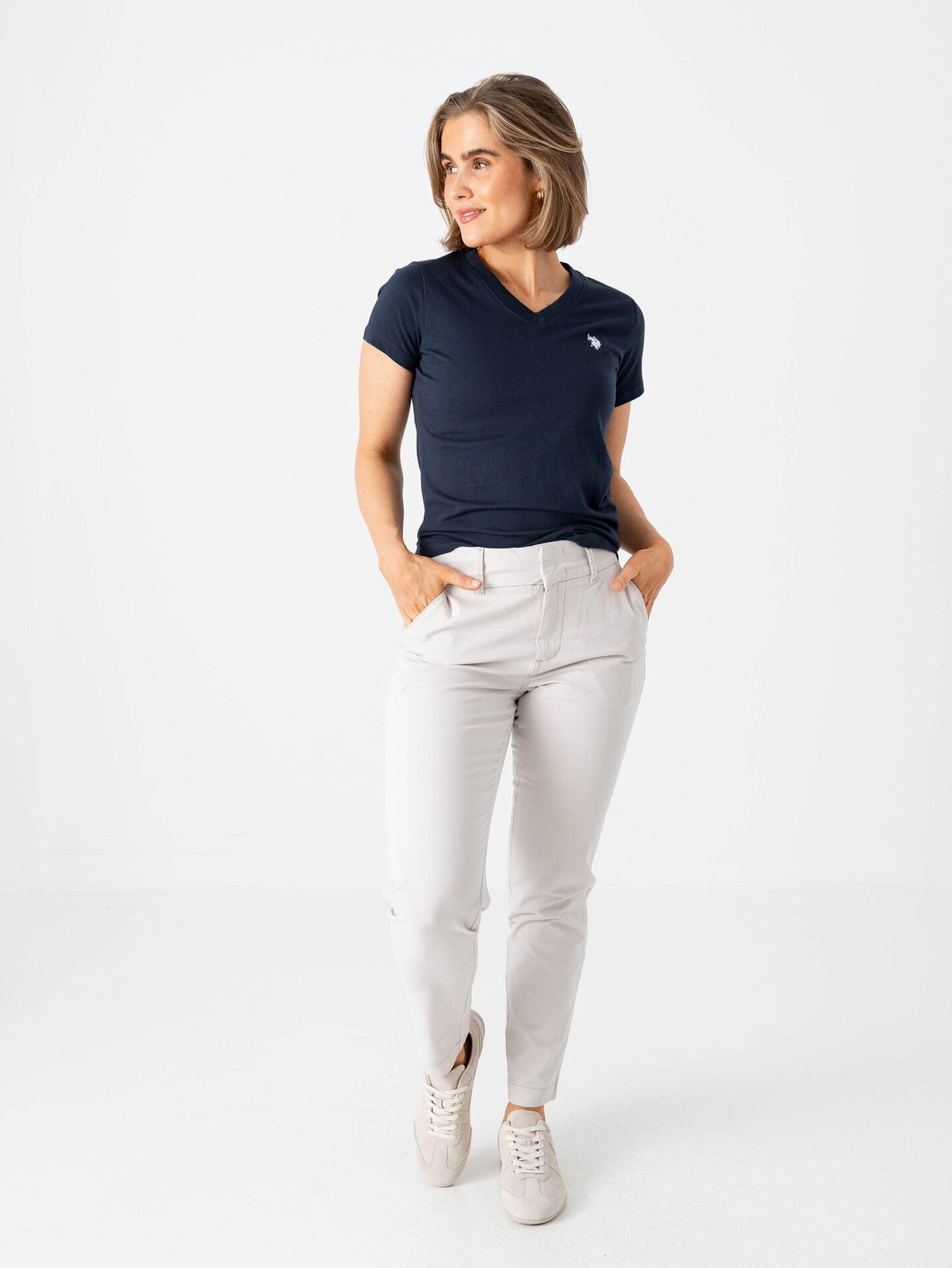 U.S. Polo Assn. Assia V-Neck Tee Dark Sapphire