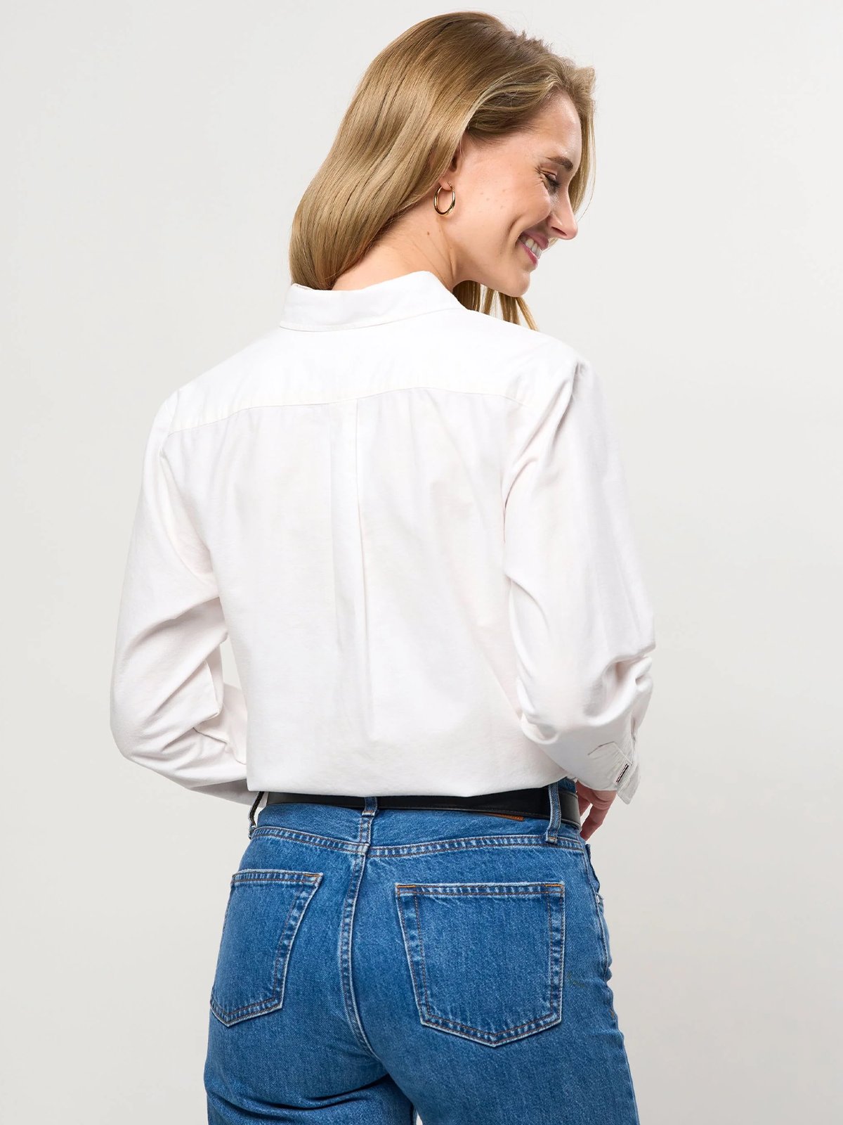 U.S. Polo Assn. Gina Regular Long Sleeve Oxford Shirt White