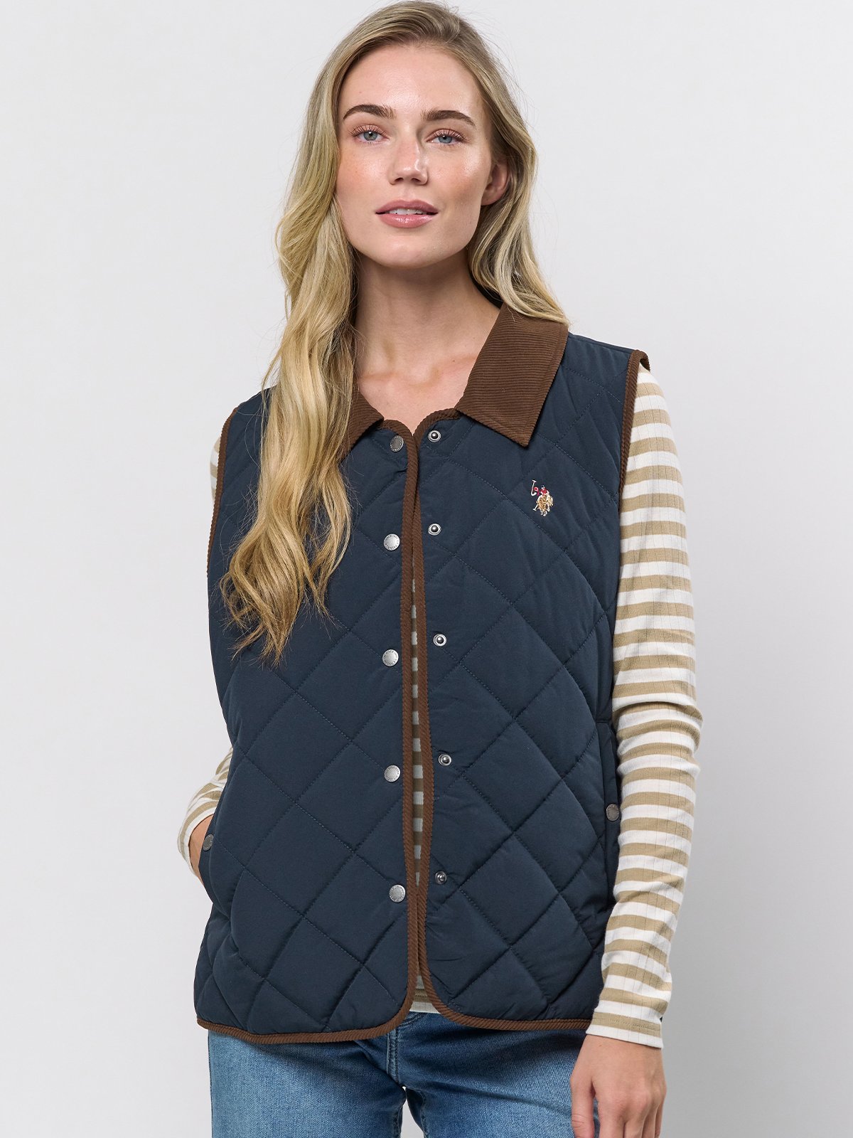 U.S. Polo Assn. Mandy Vest Dark Sapphire