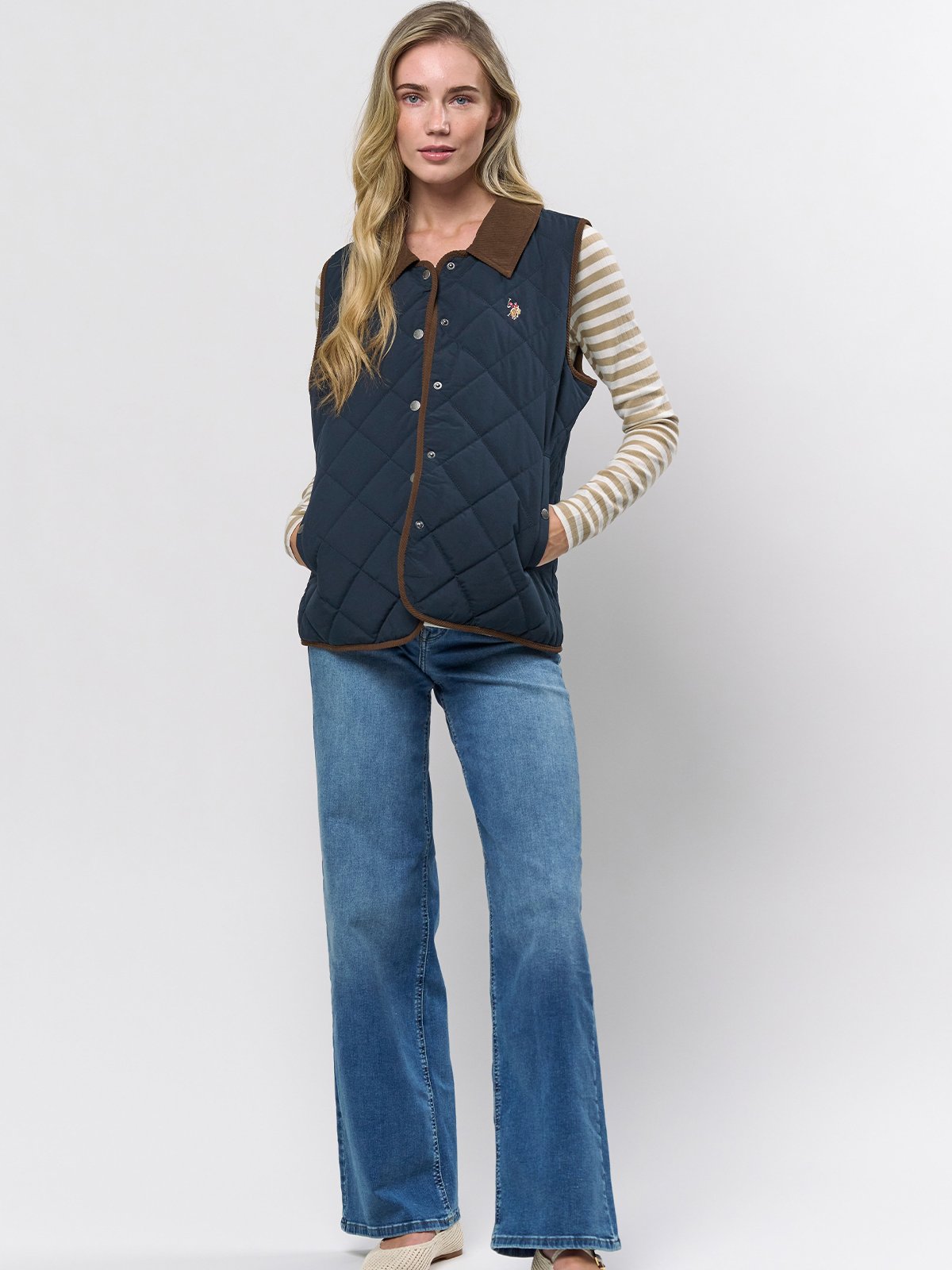 U.S. Polo Assn. Mandy Vest Dark Sapphire