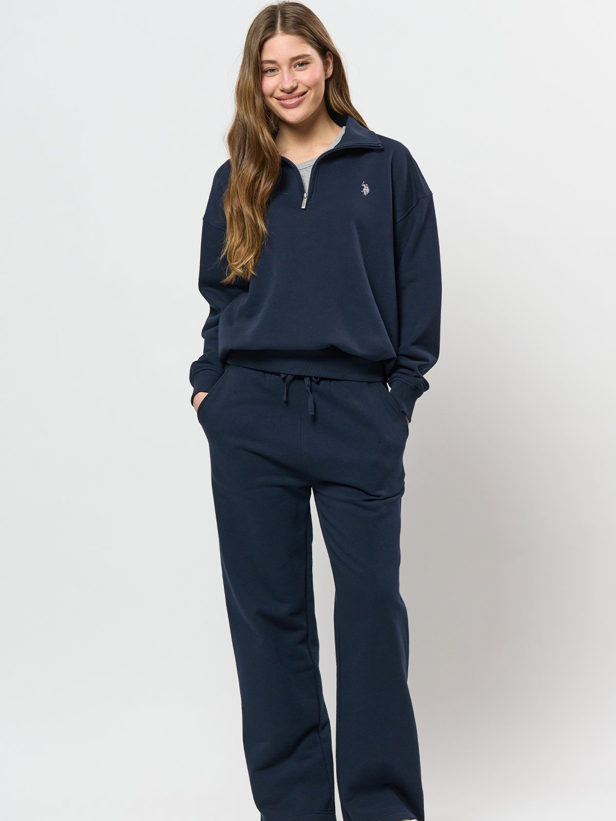 U.S. Polo Assn. Lenette Wide Sweatpants Dark Sapphire