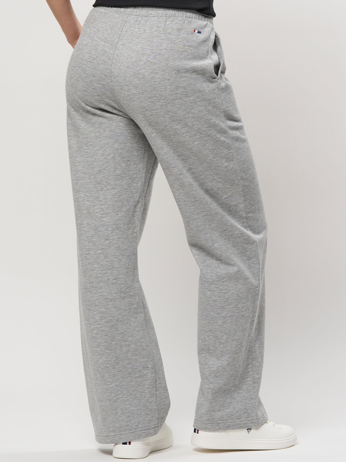 U.S. Polo Assn. Lenette Wide Sweatpants Grey Mélange