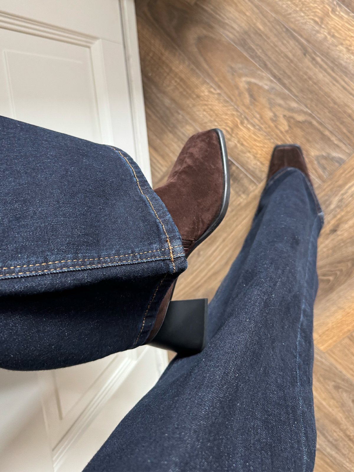 Vagabond Hedda Suede Boot Mørkebrun, semsket skinn