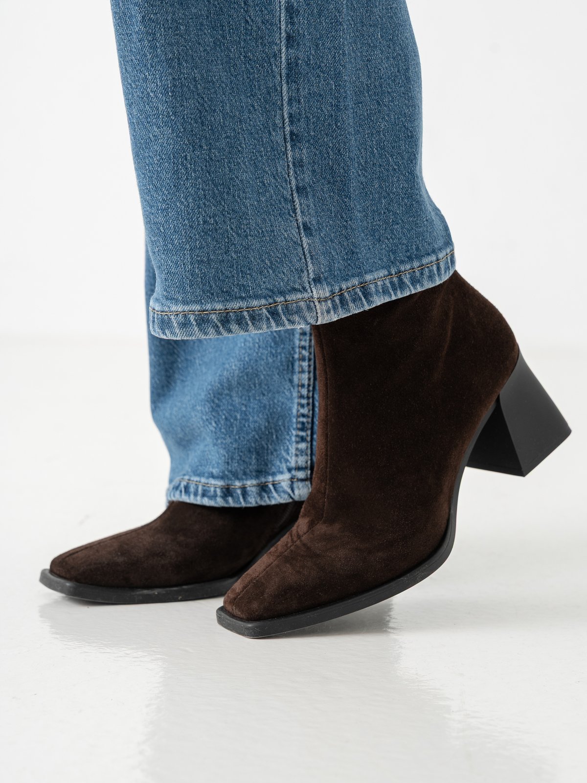Vagabond Hedda Suede Boot Mørkebrun, semsket skinn