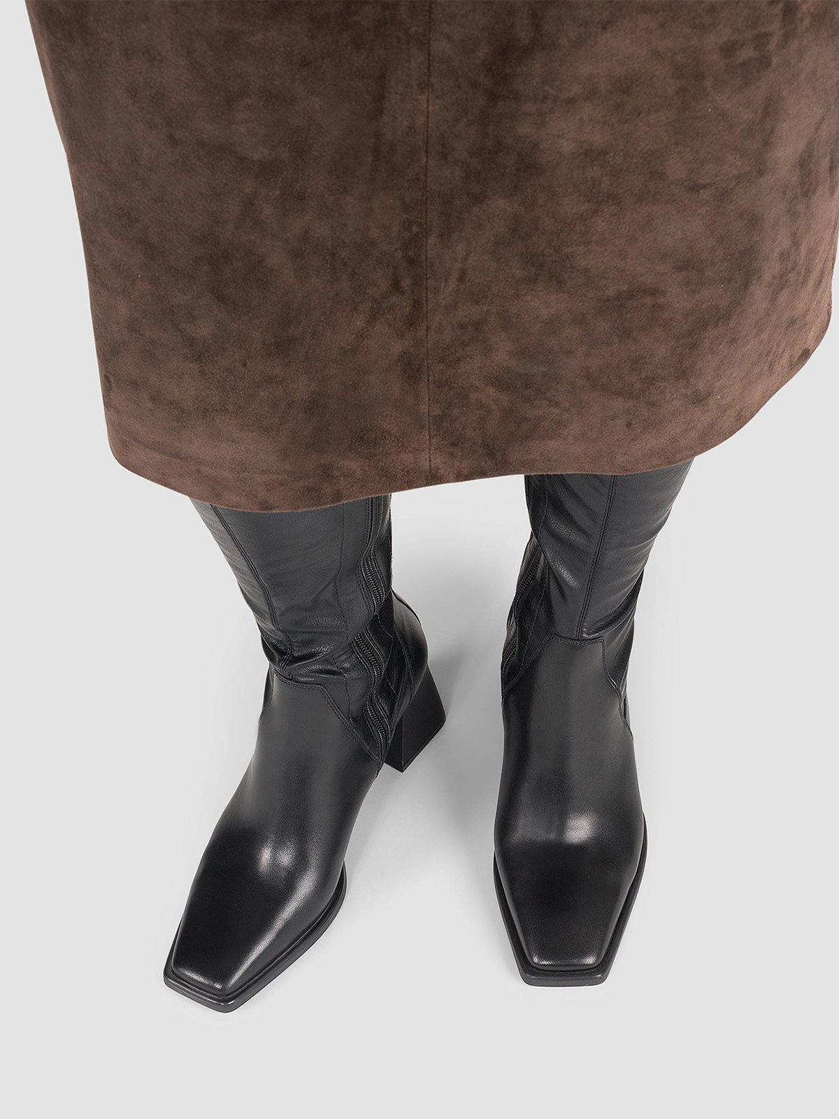 Vagabond Hedda High Boot Svart, Skinn/Kammet Skinn