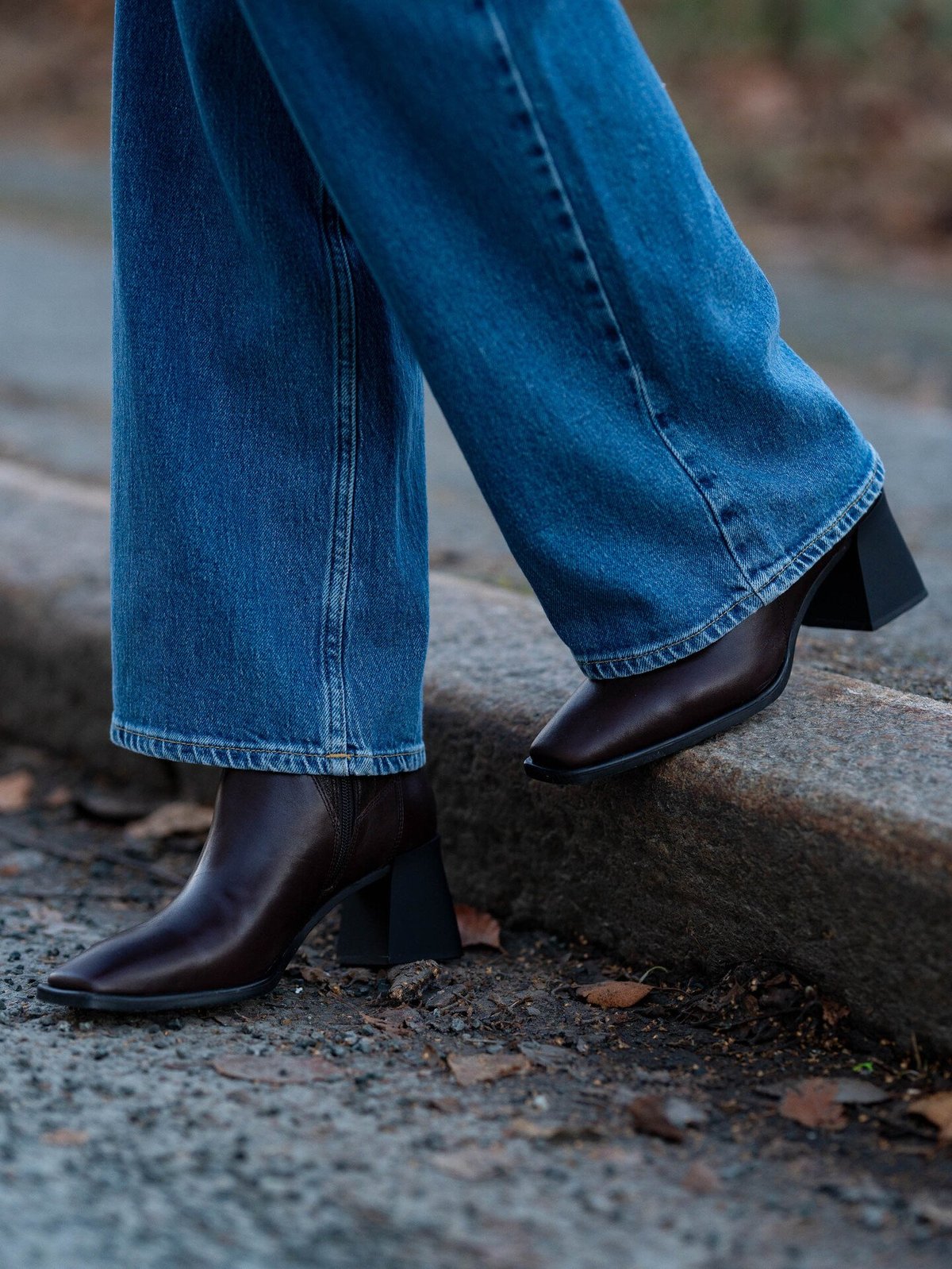 Vagabond Hedda Boot Stretch Brun skinn/kammet skinn