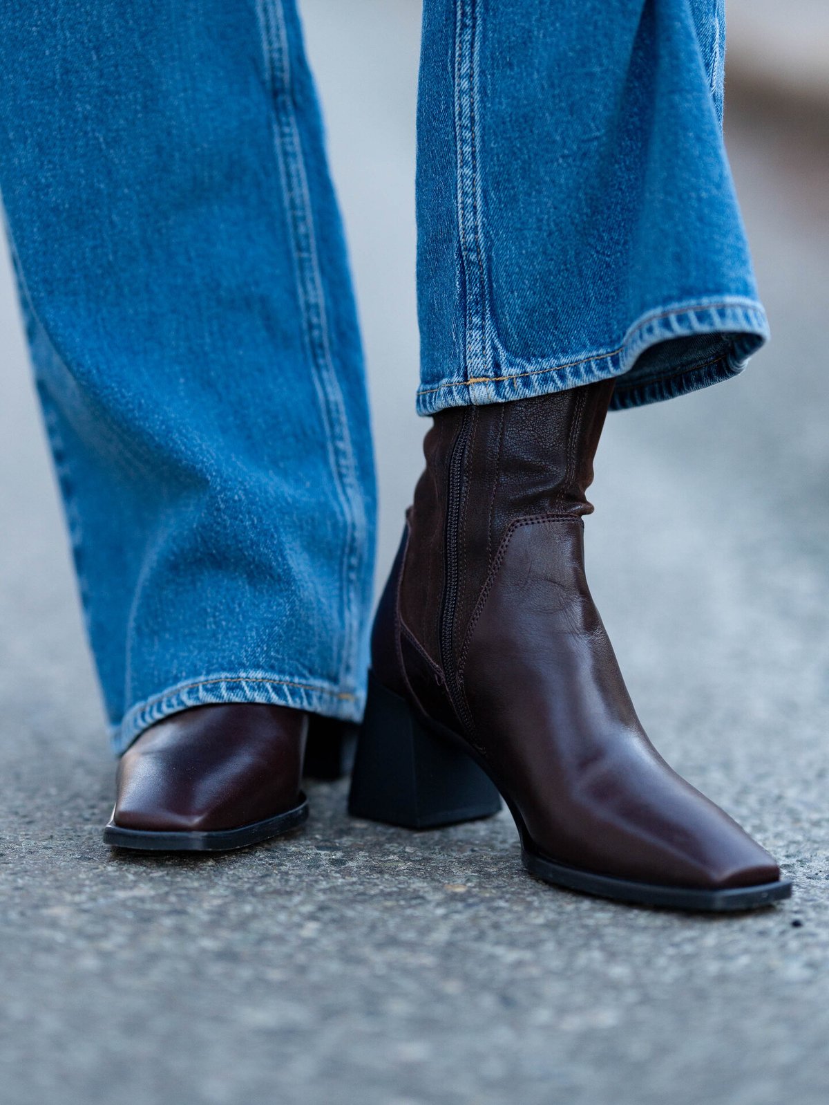 Vagabond Hedda Boot Stretch Brun skinn/kammet skinn