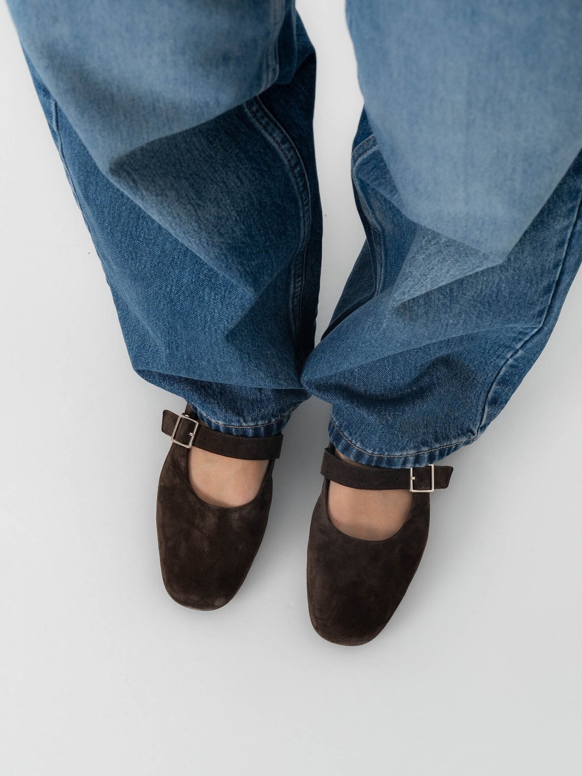 Vagabond Jolin Strap Suede Mørkebrun Semsket Skinn