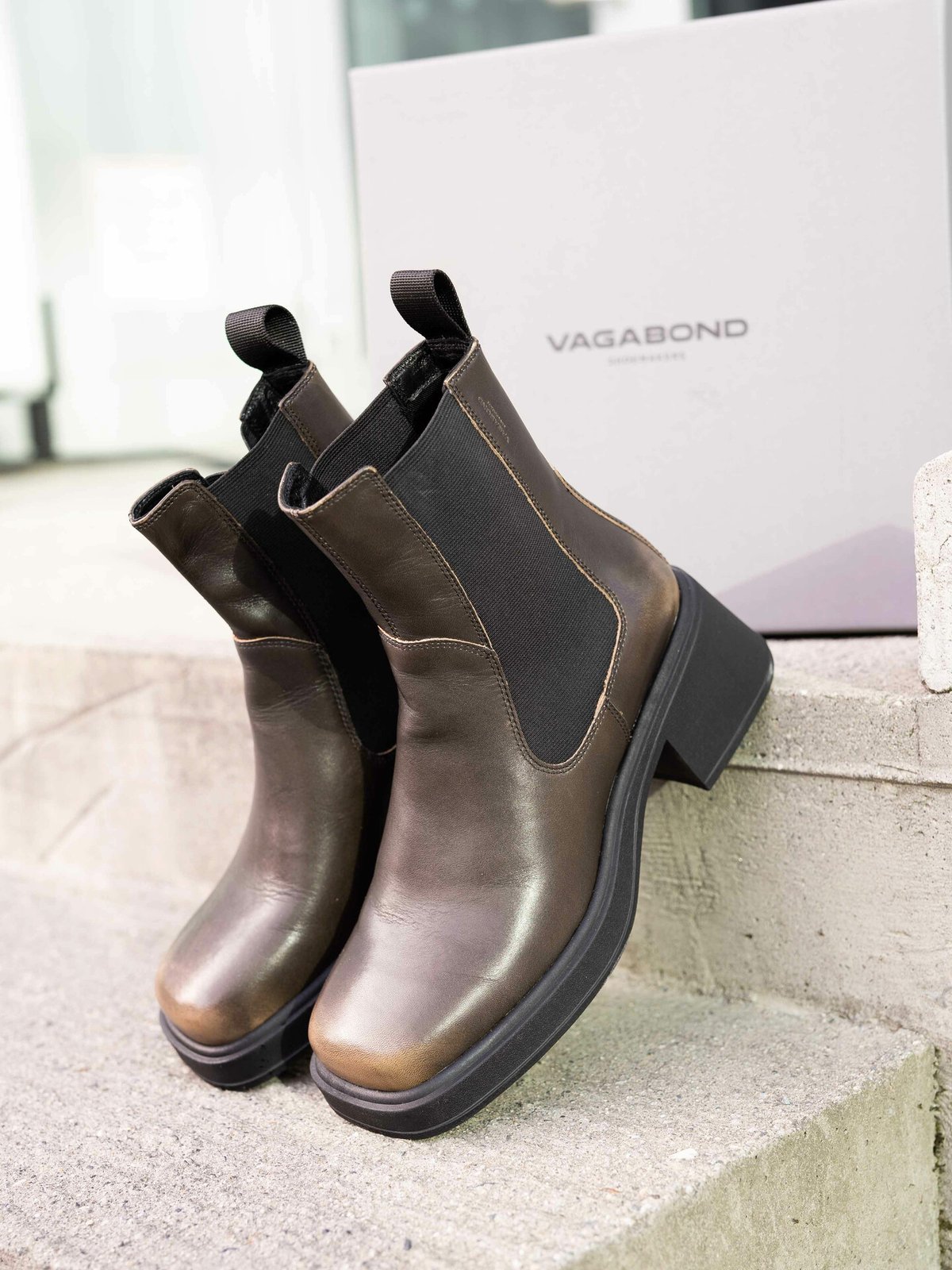 Vagabond Dorah Brun Bush Off Lær