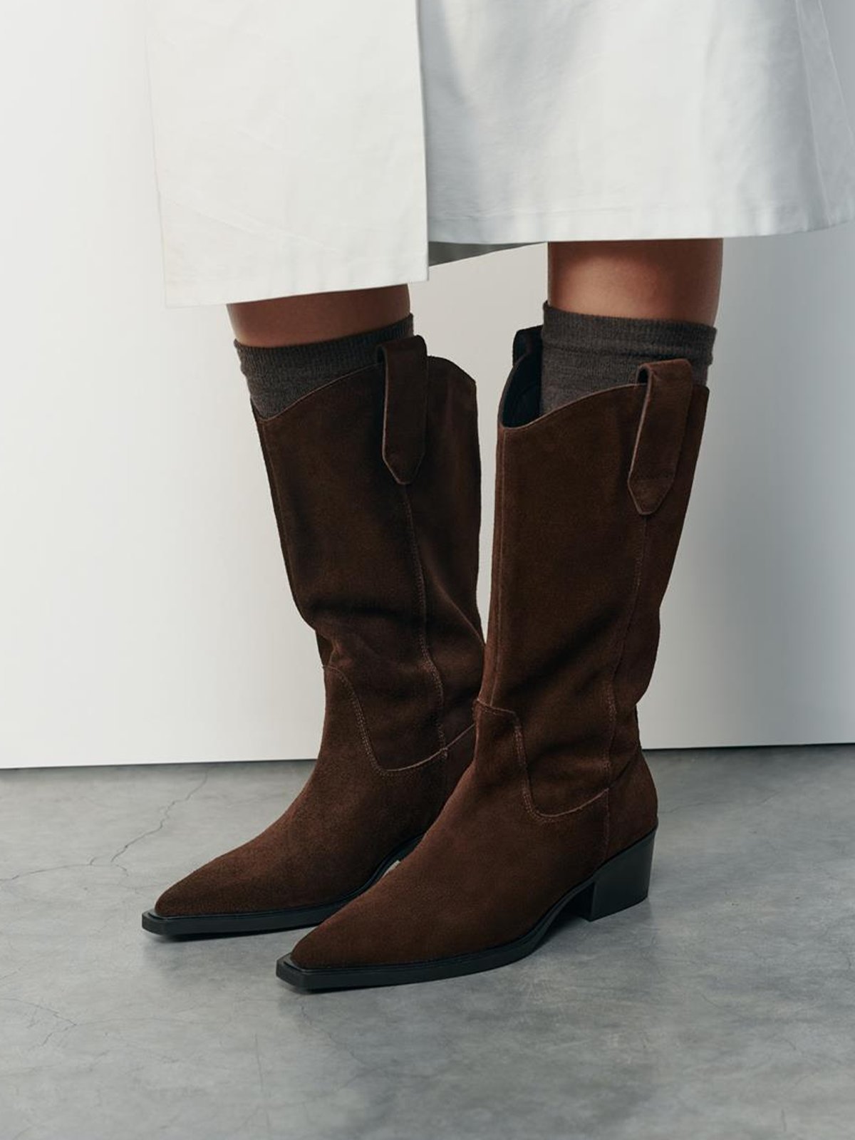 Vagabond Kelsey Suede Boot Mørkebrun