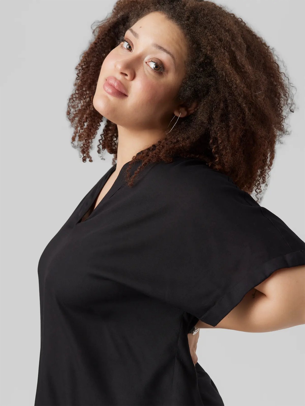 Vero Moda Curve Beauty Short Sleeve Top Sort