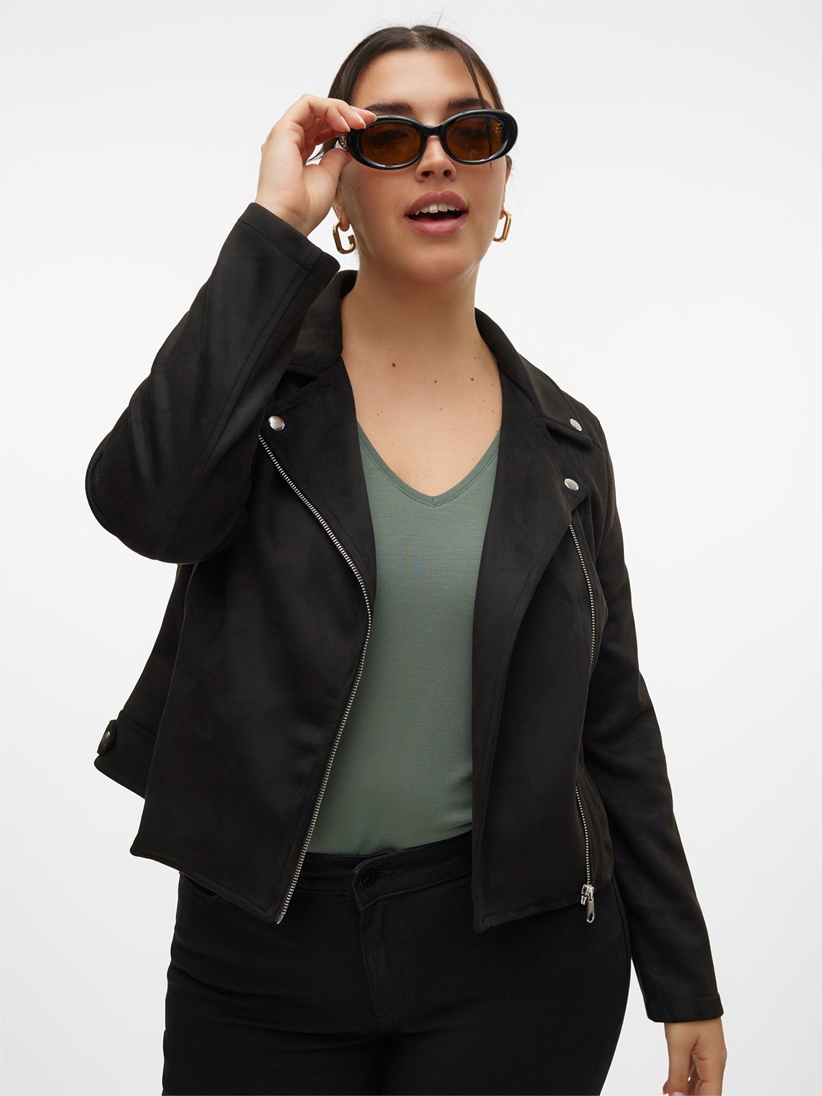Vero Moda Curve Jose Short Jacket Black