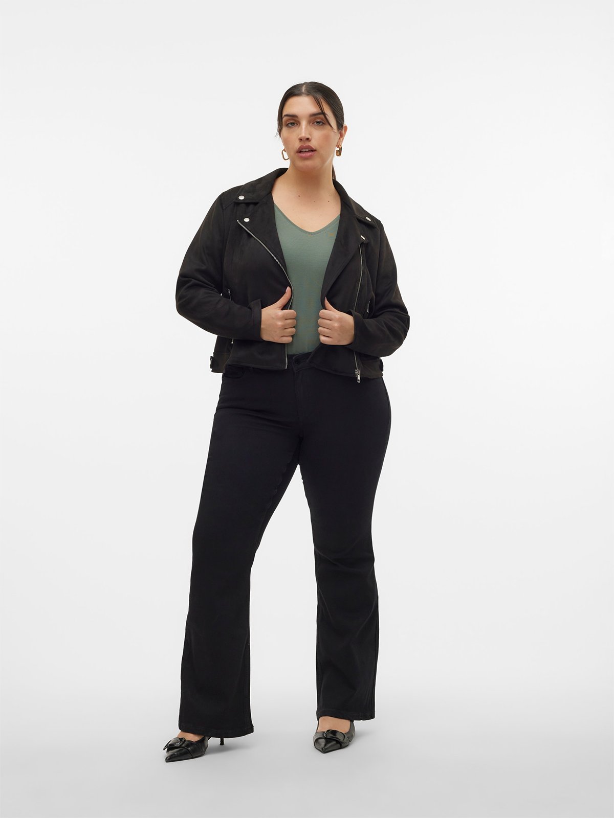 Vero Moda Curve Jose Short Jacket Black