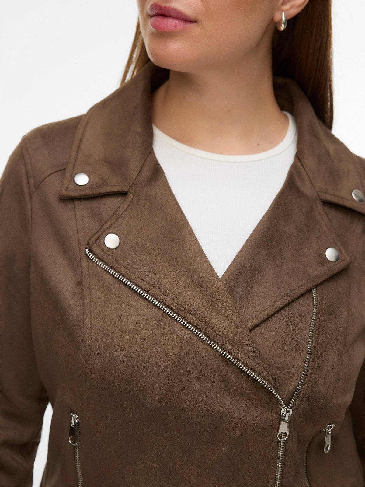 Vero Moda Curve Jose Short Jacket Brun / Chocolate Chip