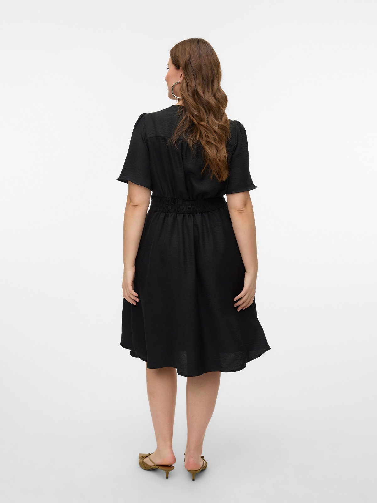 Vero Moda Curve Melaney 2/4 Dress Black