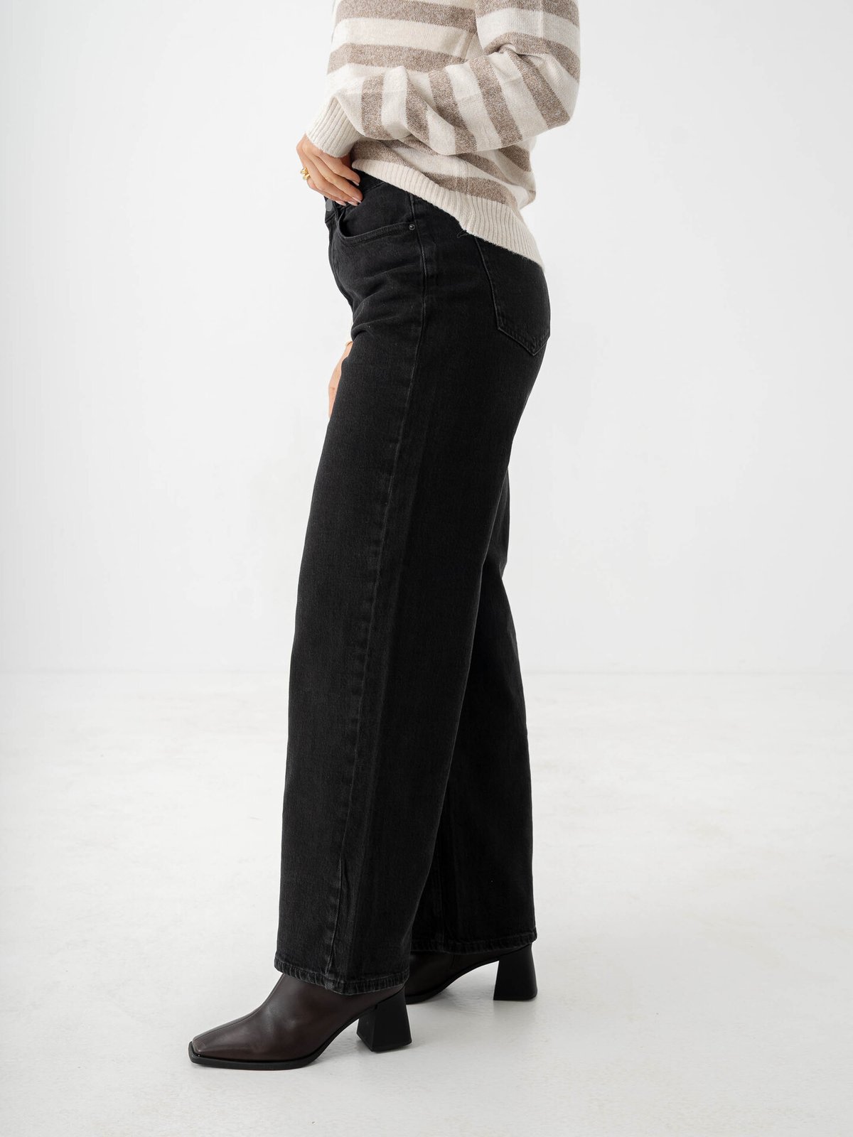 Vila Freya Jaf High Waist Jeans Black Denim