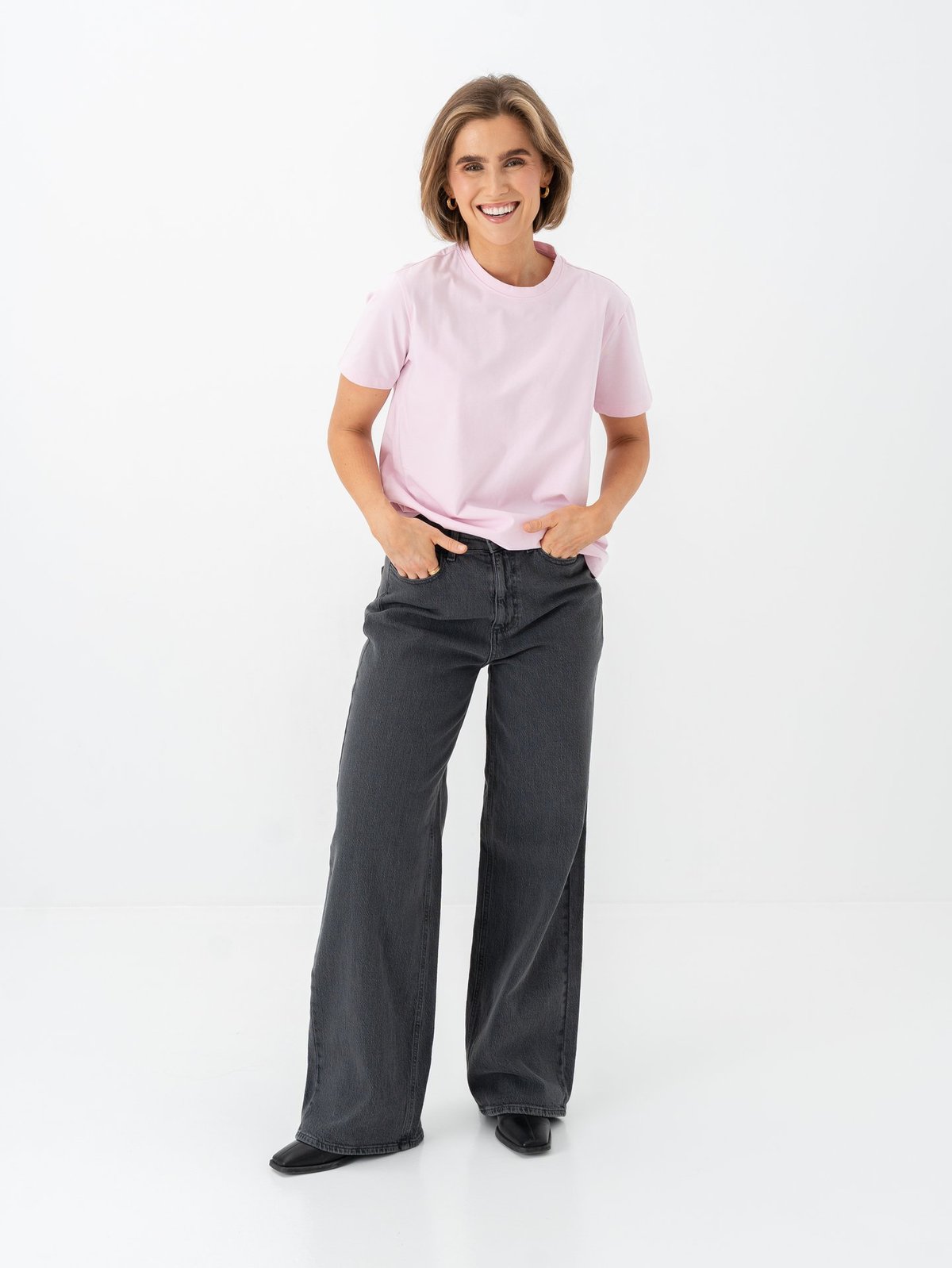 Vila Freya Jaf High Waist Jeans Grey Denim