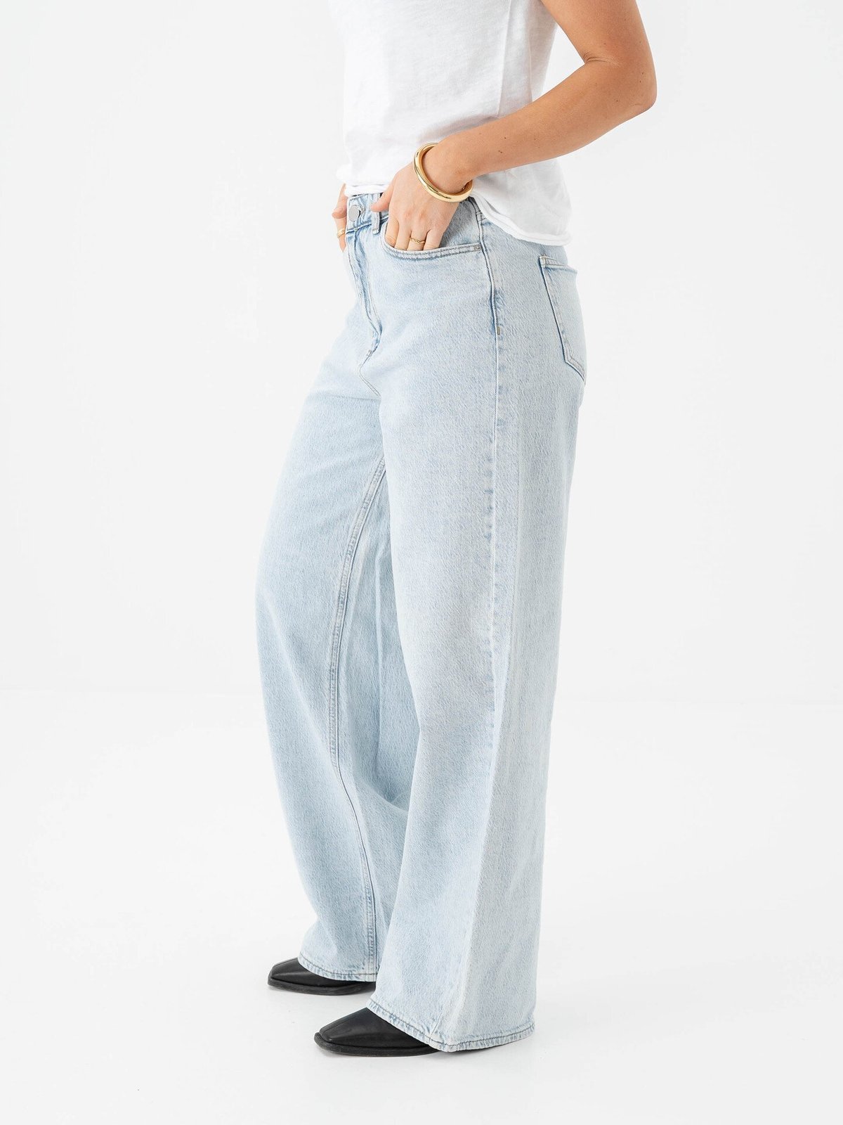 Vila Freya Jaf High Waist Jeans Light Blue Denim