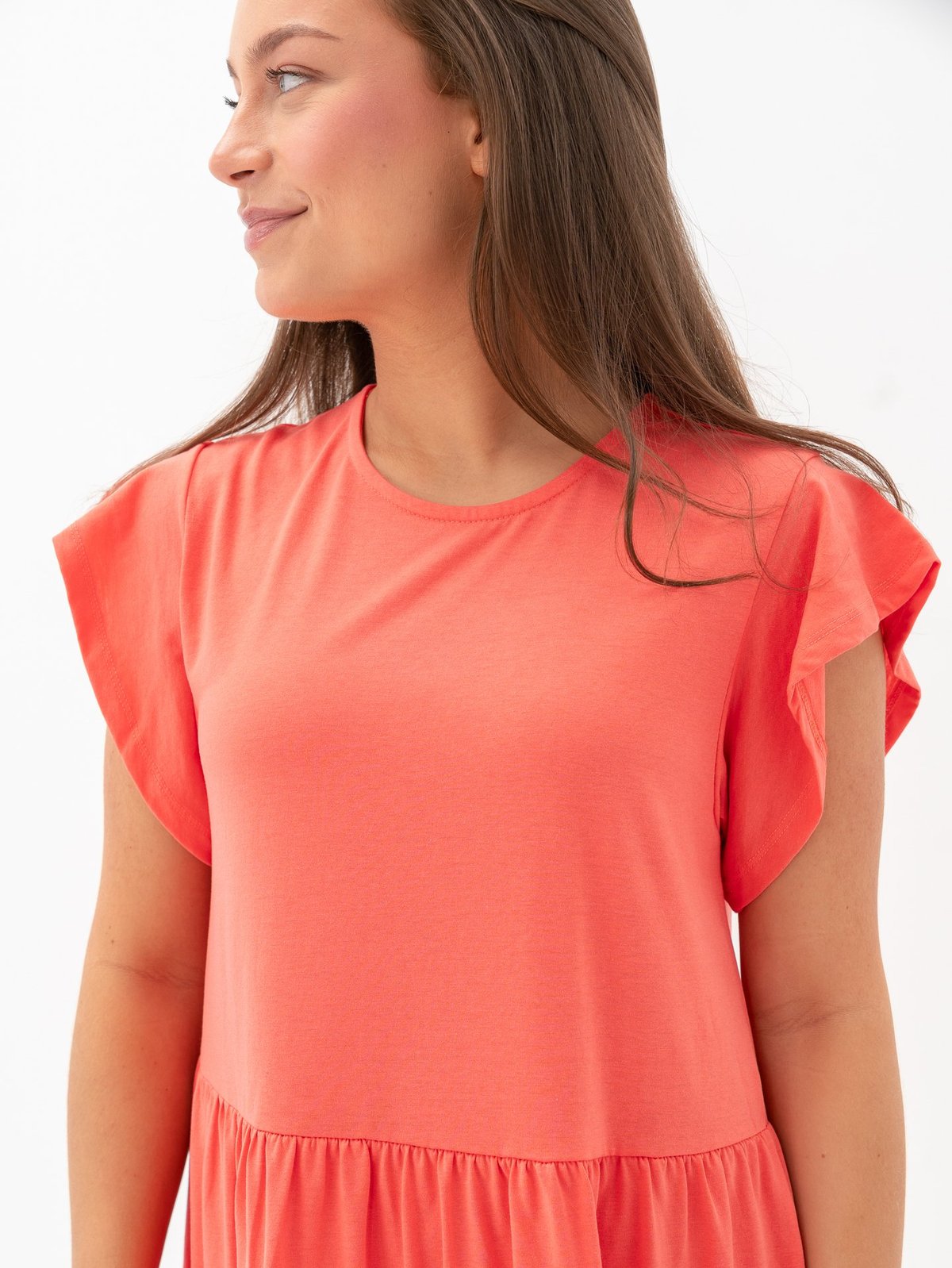 Vila Summer Short Sleeve Midi Dress Dubarry