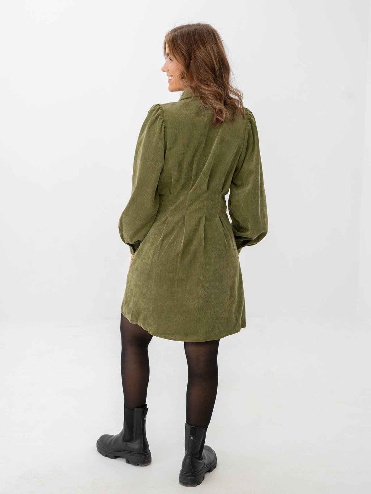 Vila Cordu Long Sleeve Shirt Dress Capulet Olive