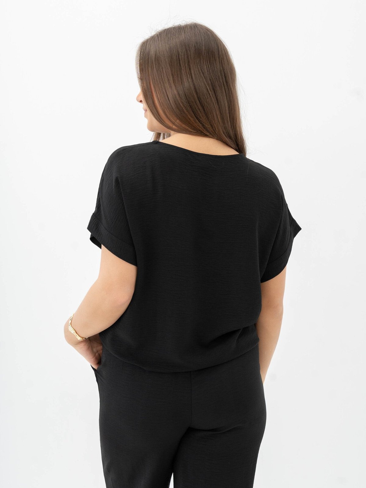 Vila Josa Short Sleeve Top Black Beauty