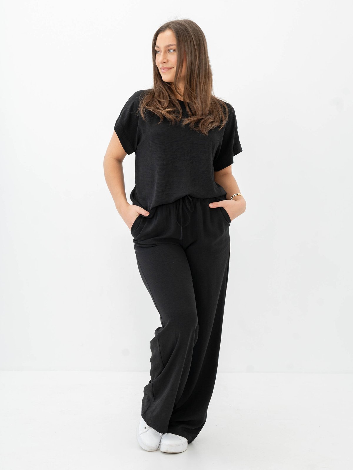 Vila Josa Short Sleeve Top Black Beauty