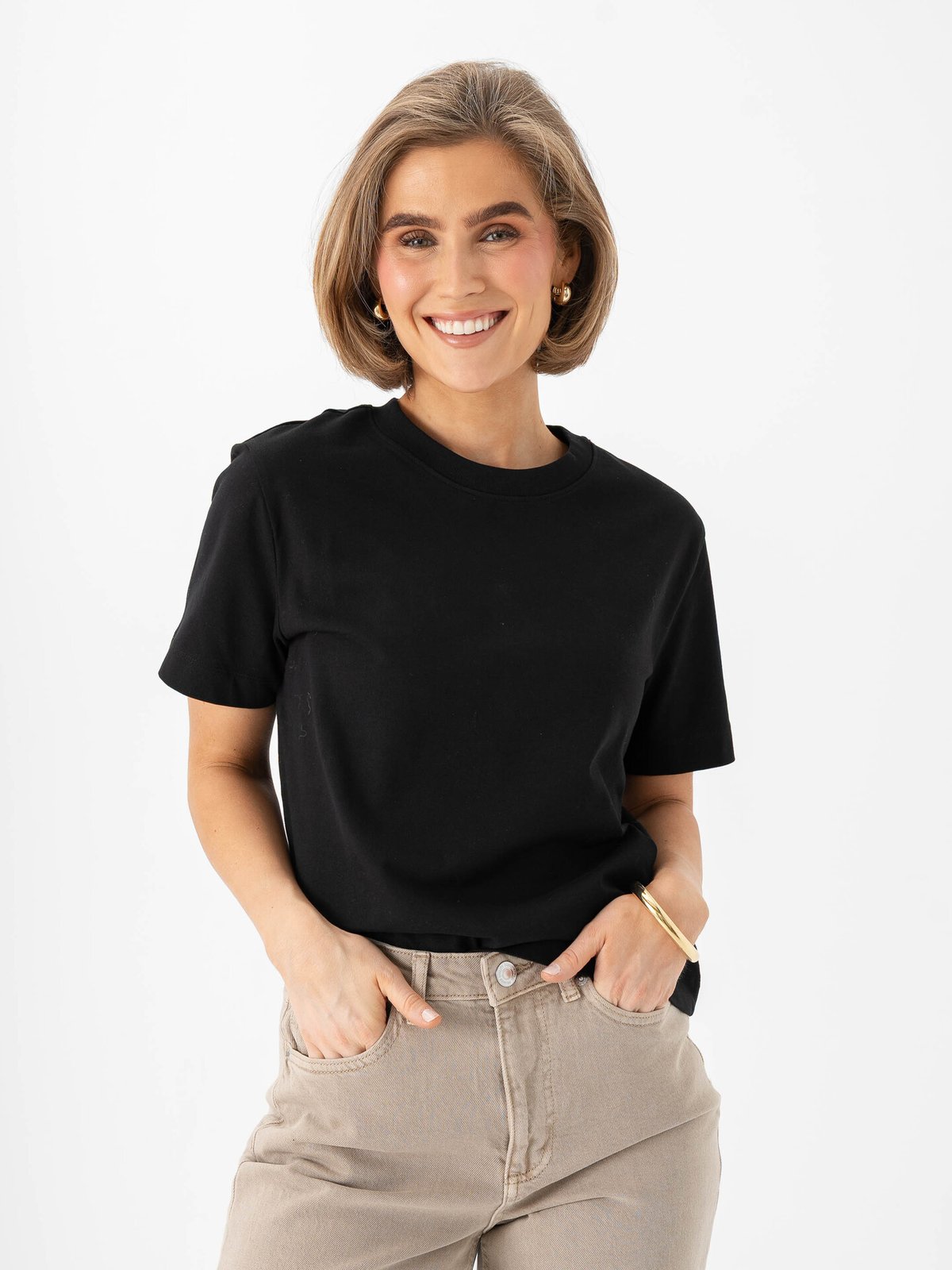 Vila Nora Short Sleeve T-Shirt Black Beauty