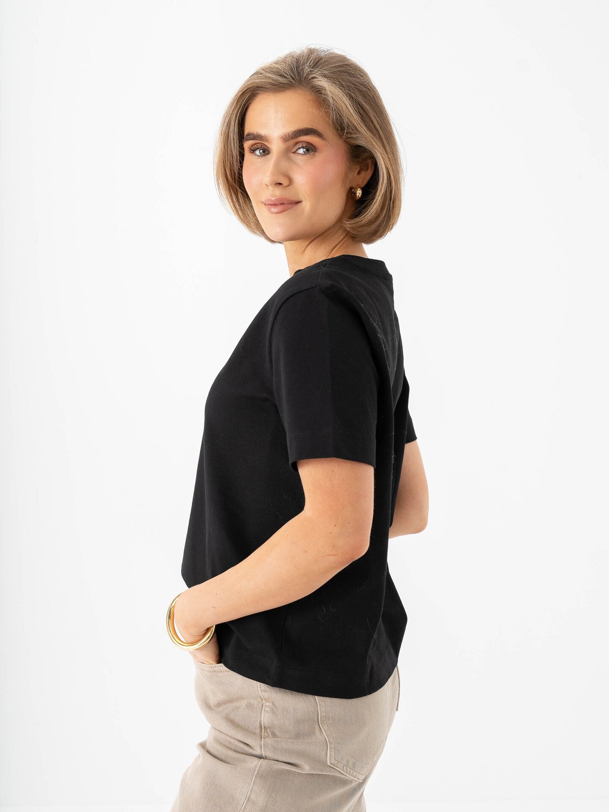 Vila Nora Short Sleeve T-Shirt Black Beauty