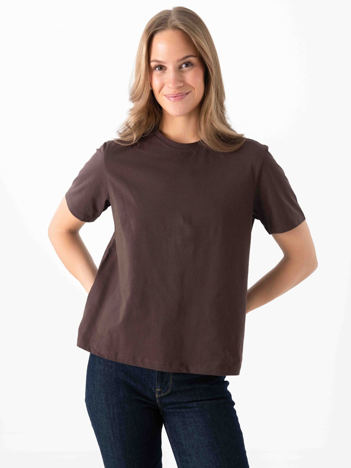 Vila Nora Short Sleeve T-Shirt Coffee Bean