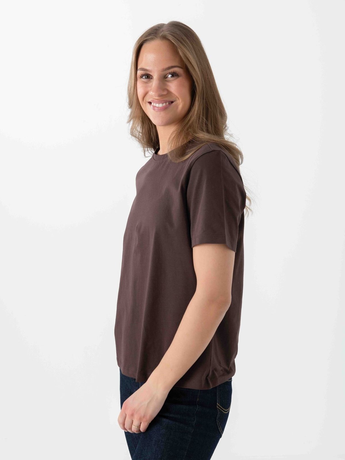 Vila Nora Short Sleeve T-Shirt Coffee Bean