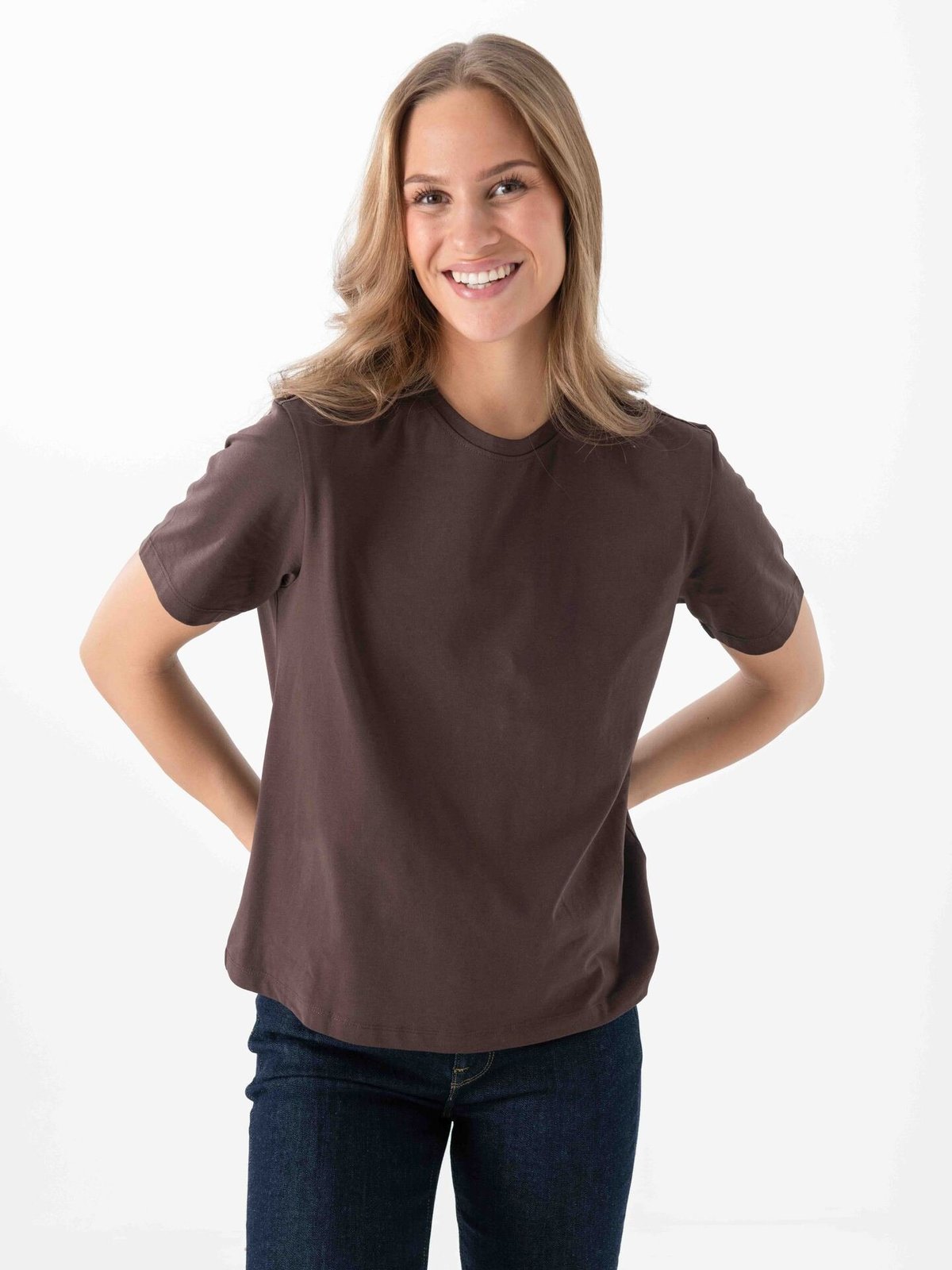 Vila Nora Short Sleeve T-Shirt Coffee Bean