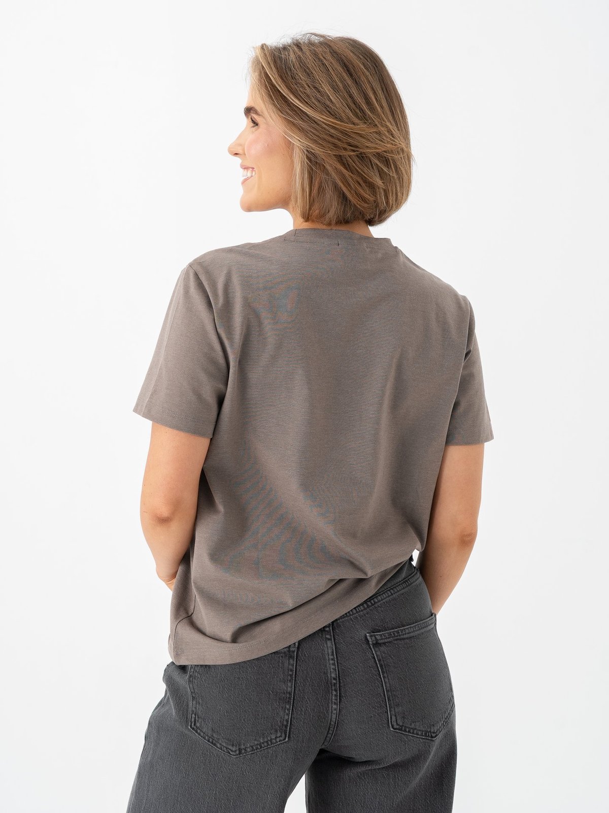 Vila Nora Short Sleeve T-Shirt Falcon Melange