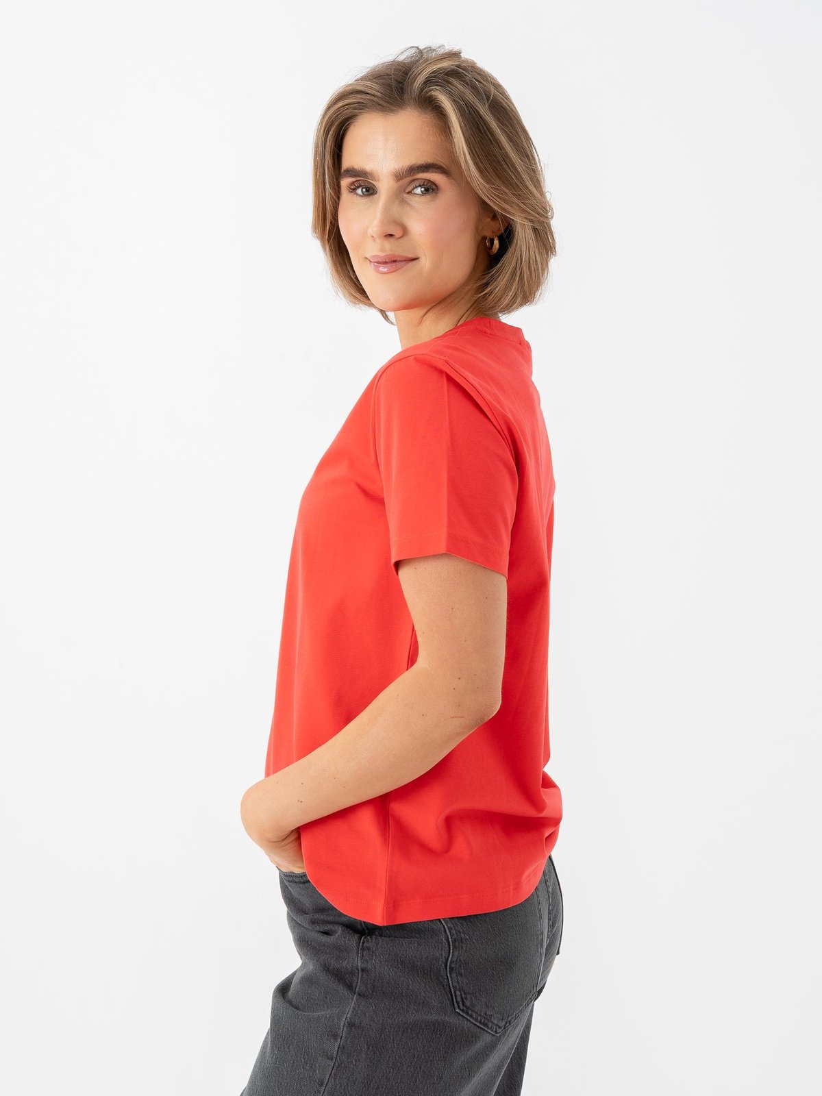 Vila Nora Short Sleeve T-Shirt Hibiscus