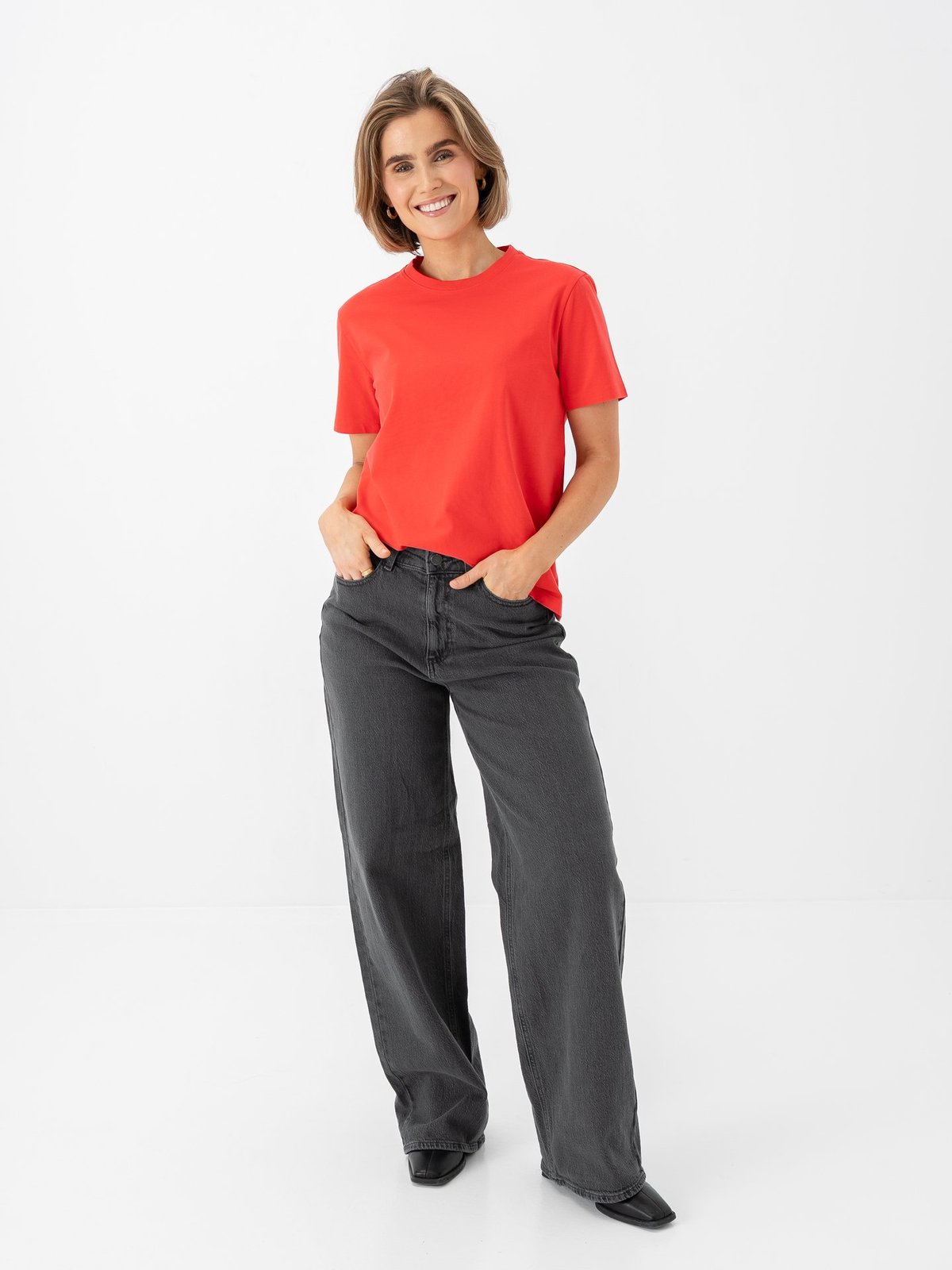 Vila Nora Short Sleeve T-Shirt Hibiscus