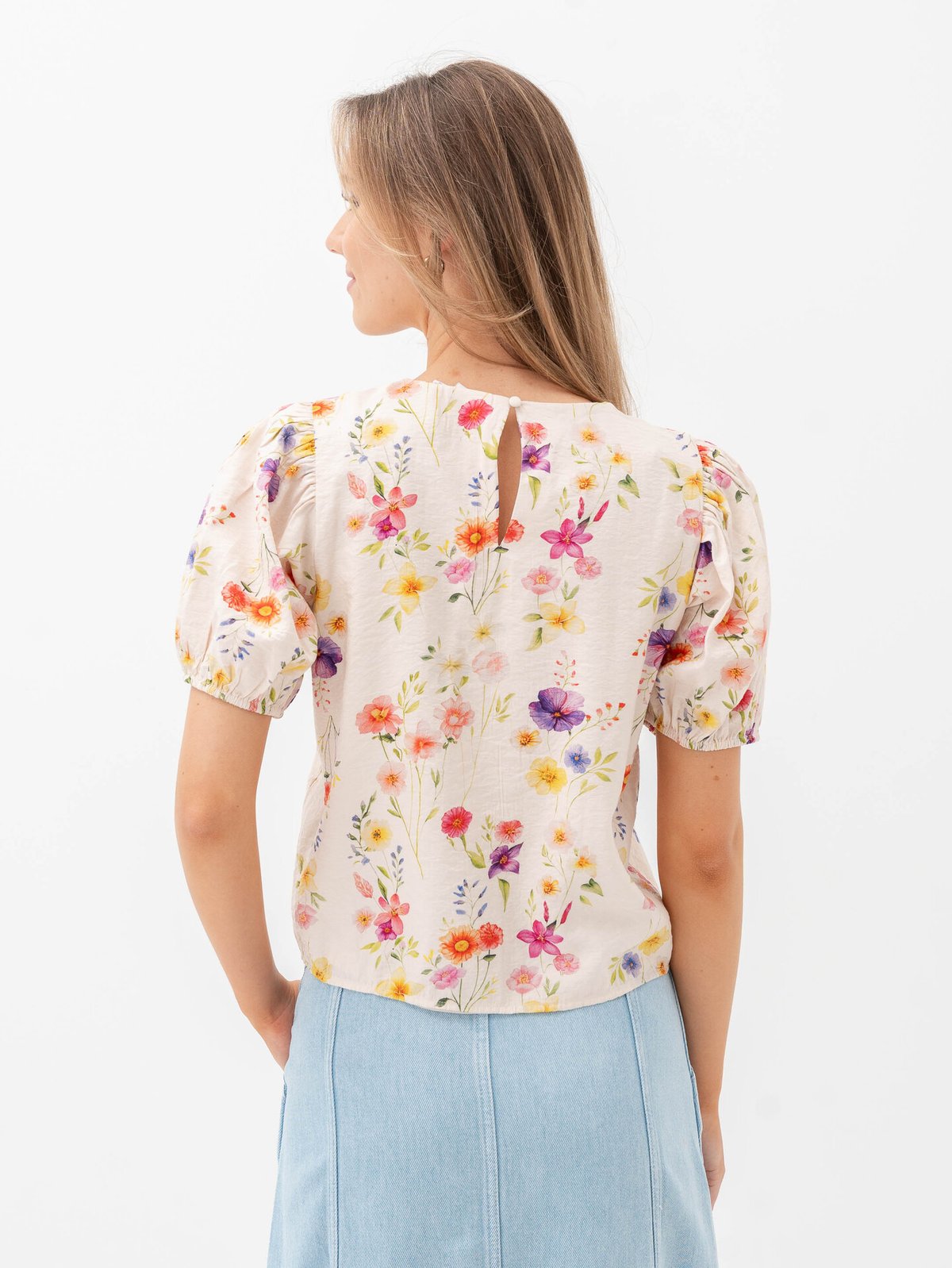 Vila Alinia O-Neck 2/4 Top Snow White