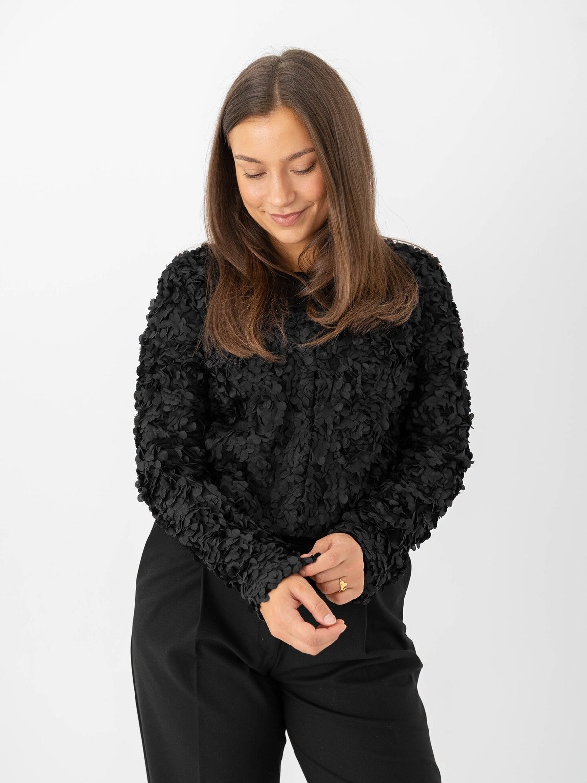 Vila Rosie Long Sleeve Cardigan Black Beauty