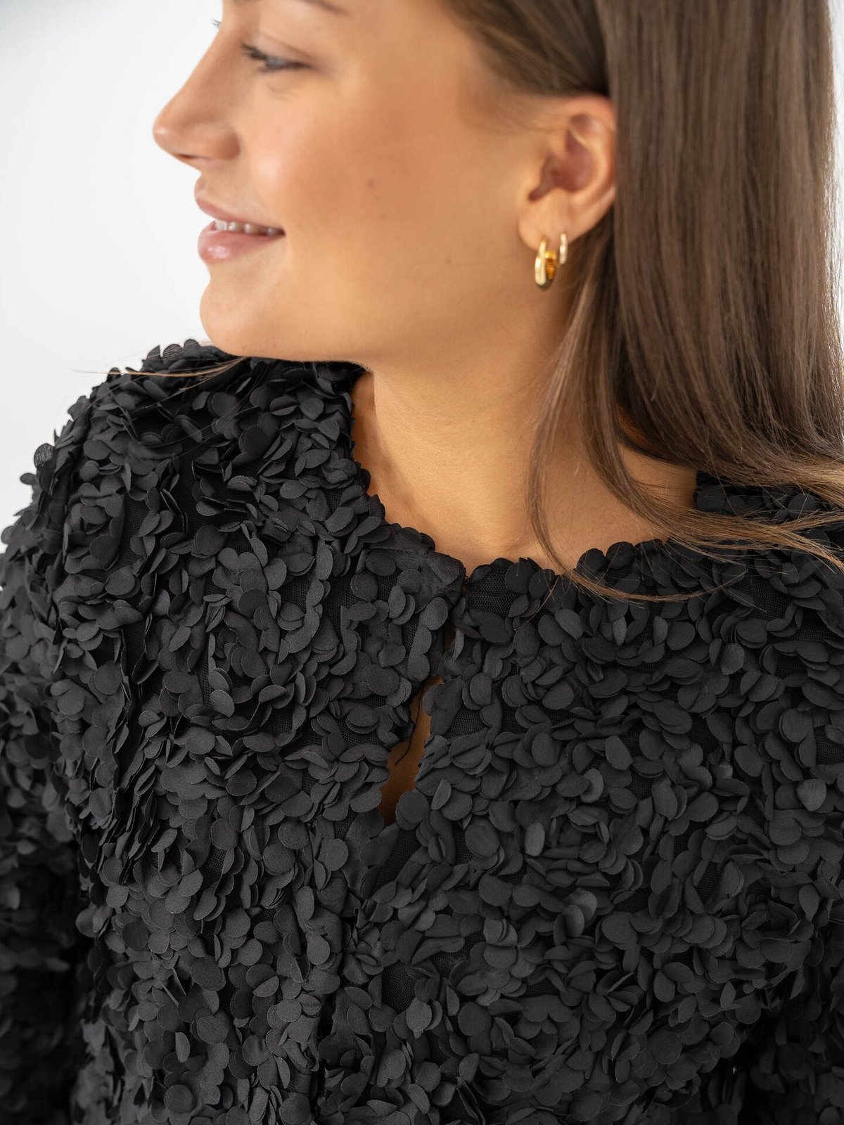 Vila Rosie Long Sleeve Cardigan Black Beauty