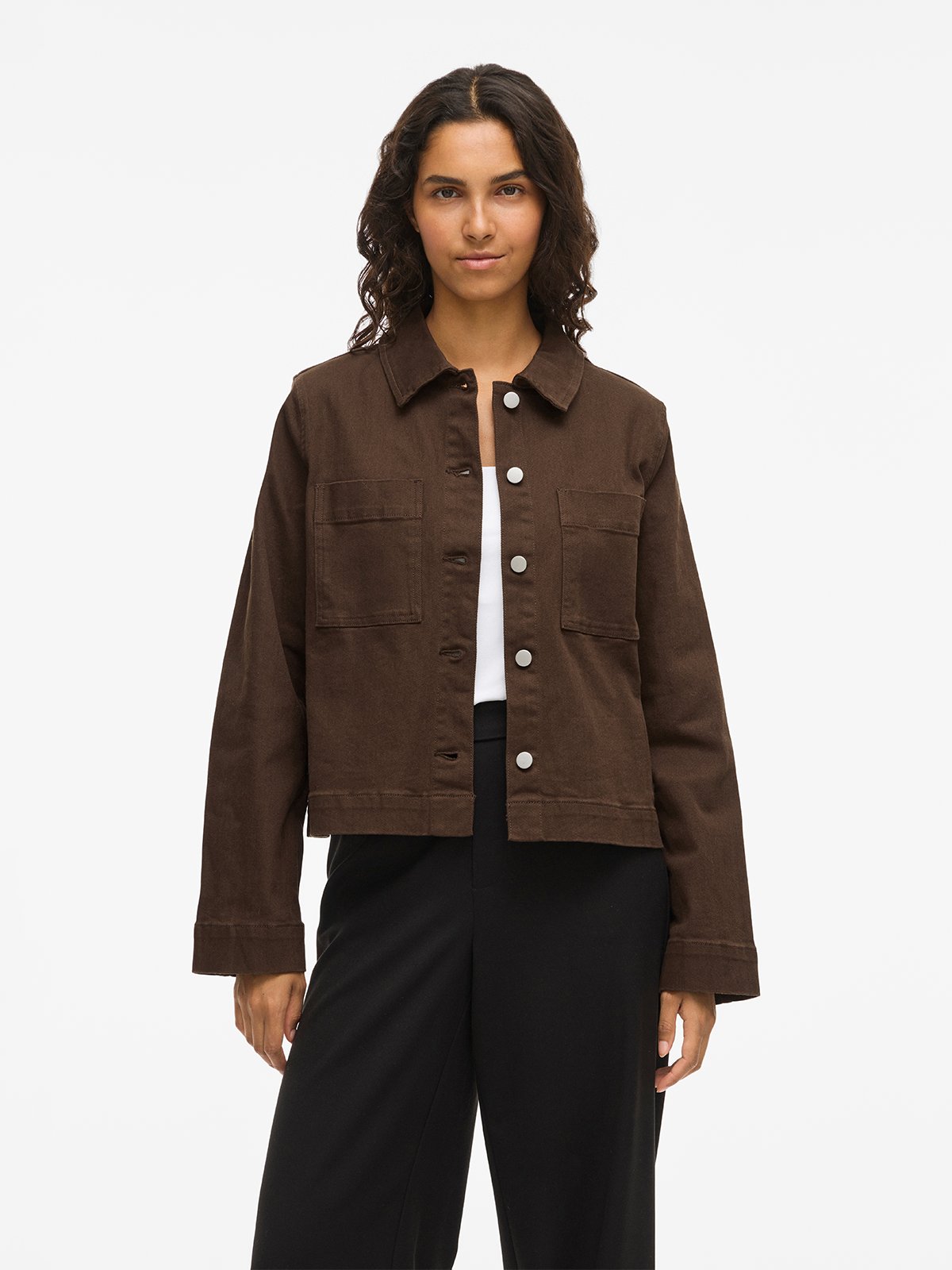 Vila Chia New Long Sleeve Jacket Demitasse