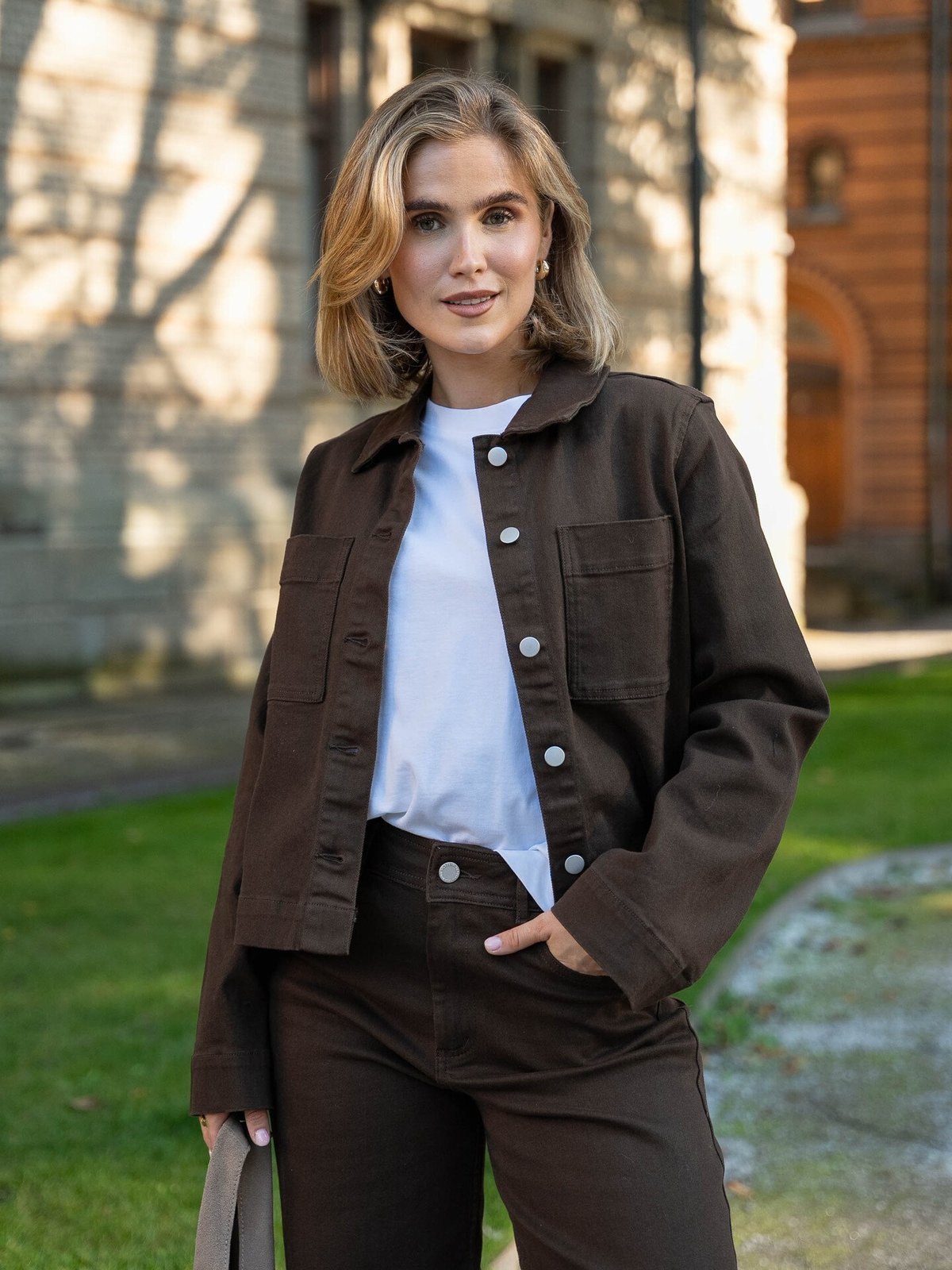 Vila Chia New Long Sleeve Jacket Demitasse