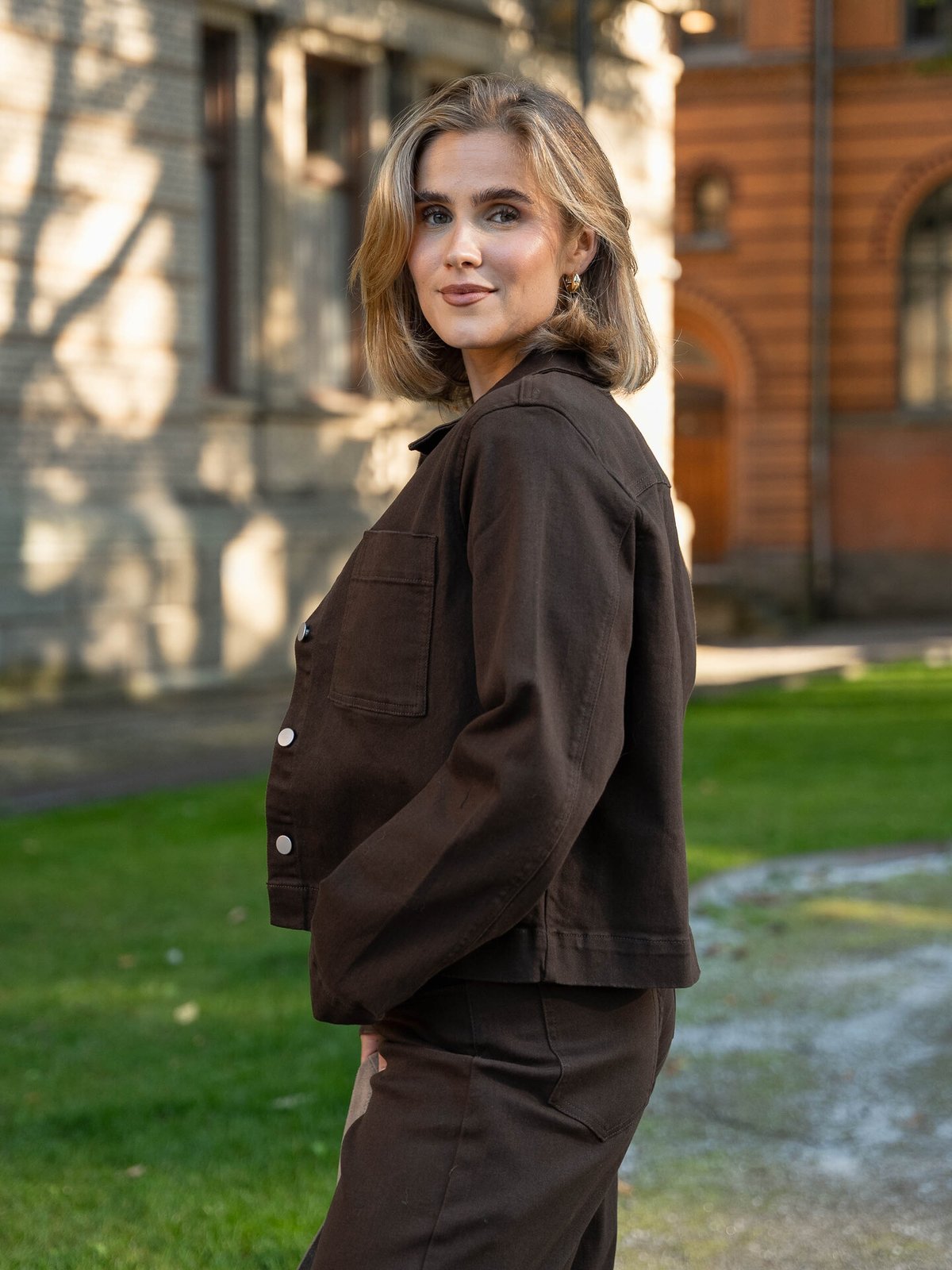 Vila Chia New Long Sleeve Jacket Demitasse